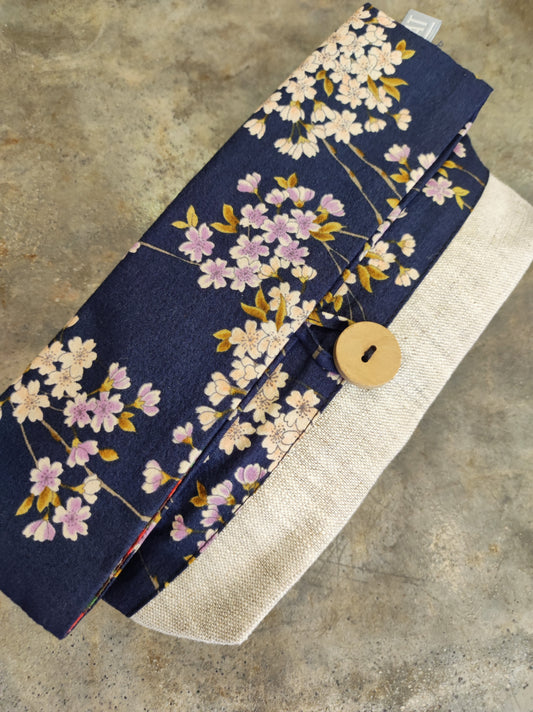 DERNIERE CHANCE - Trousse japonaise Sakura bleu