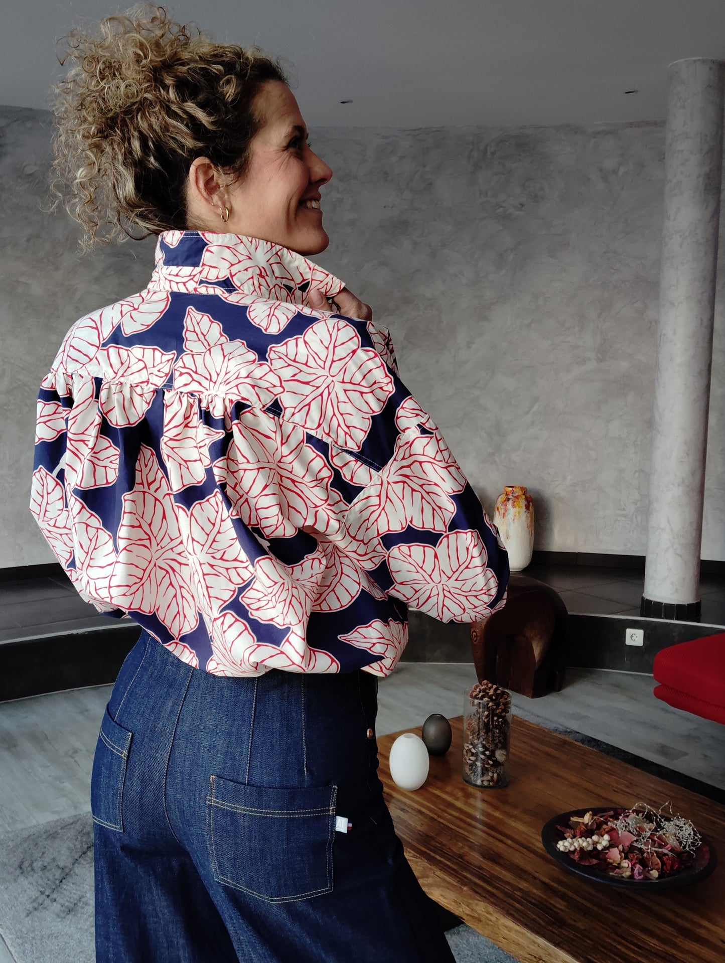 Chemise Marta Ilebleue