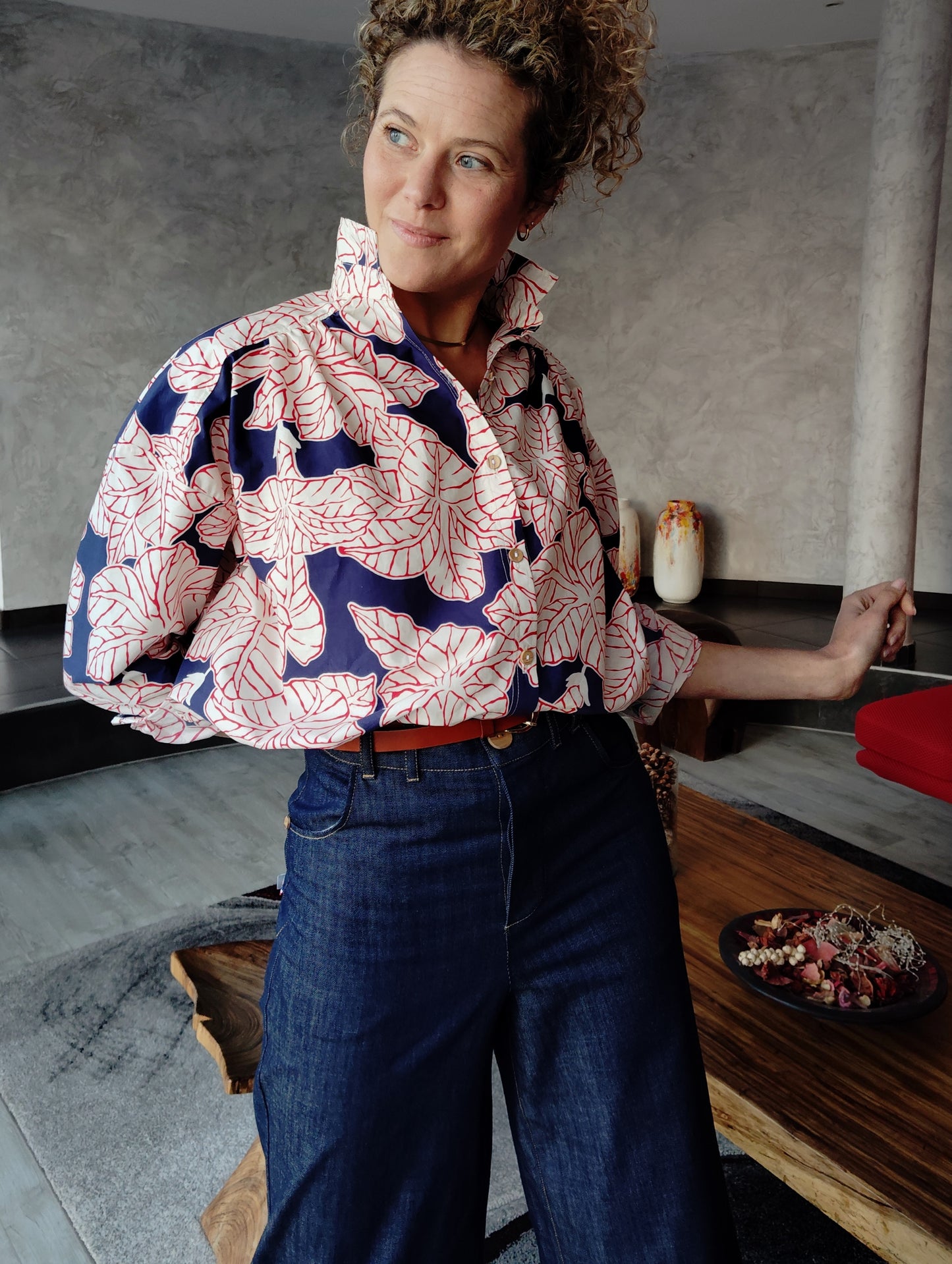 Chemise Marta Ilebleue