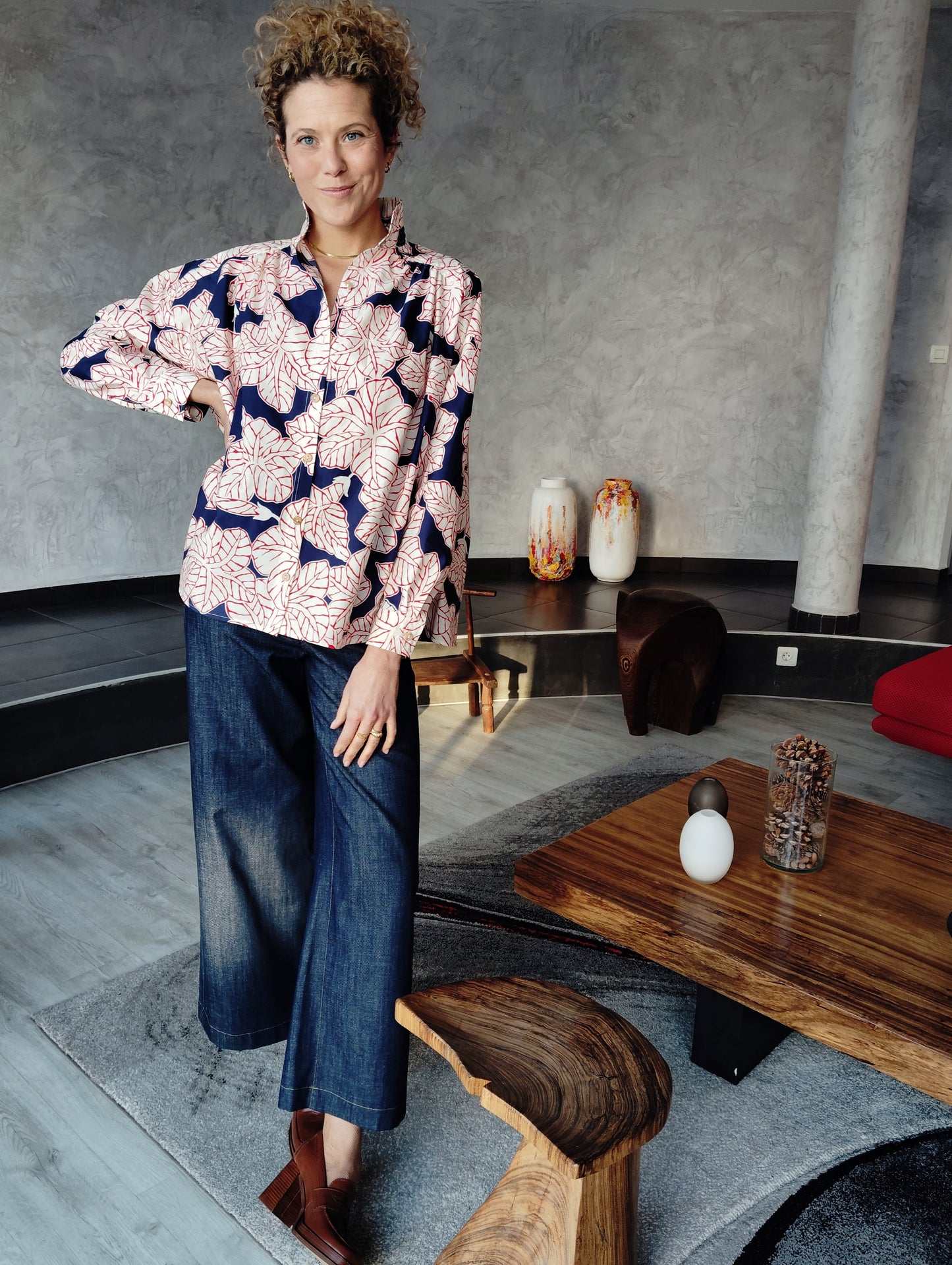 Chemise Marta Ilebleue