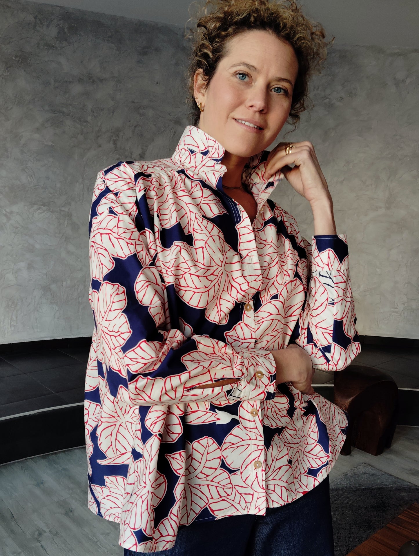 Chemise Marta Ilebleue
