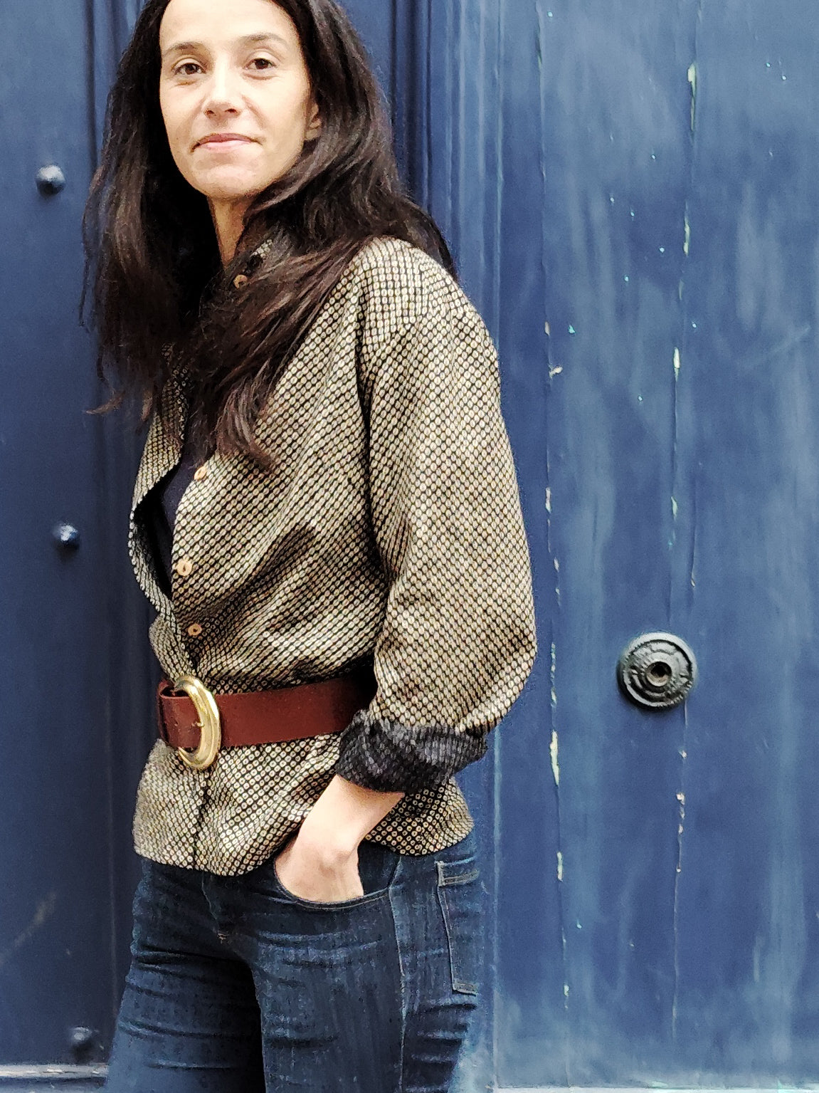 Chemisier Alexine Riz Marine