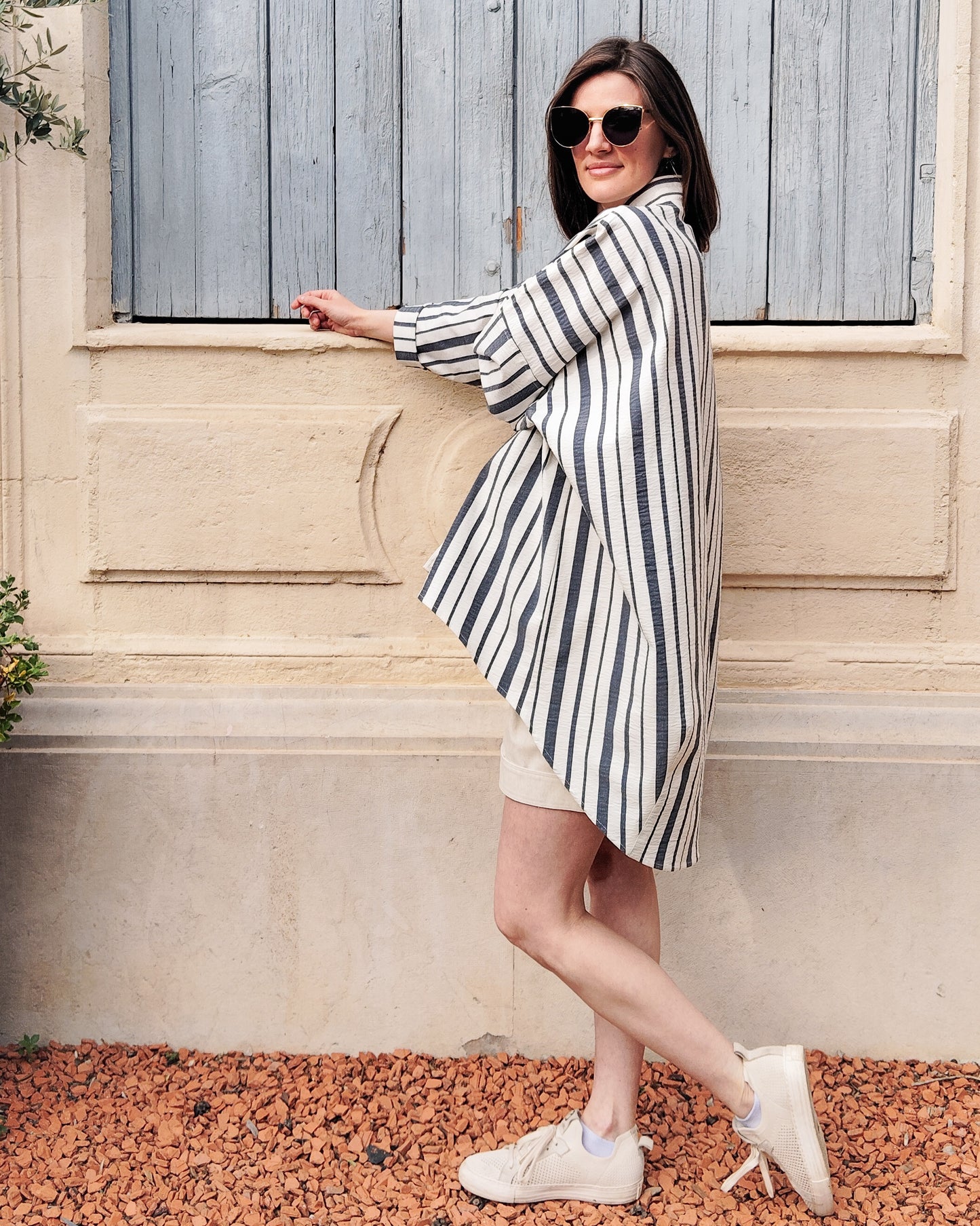 CHEMISE LISON à rayures oversize