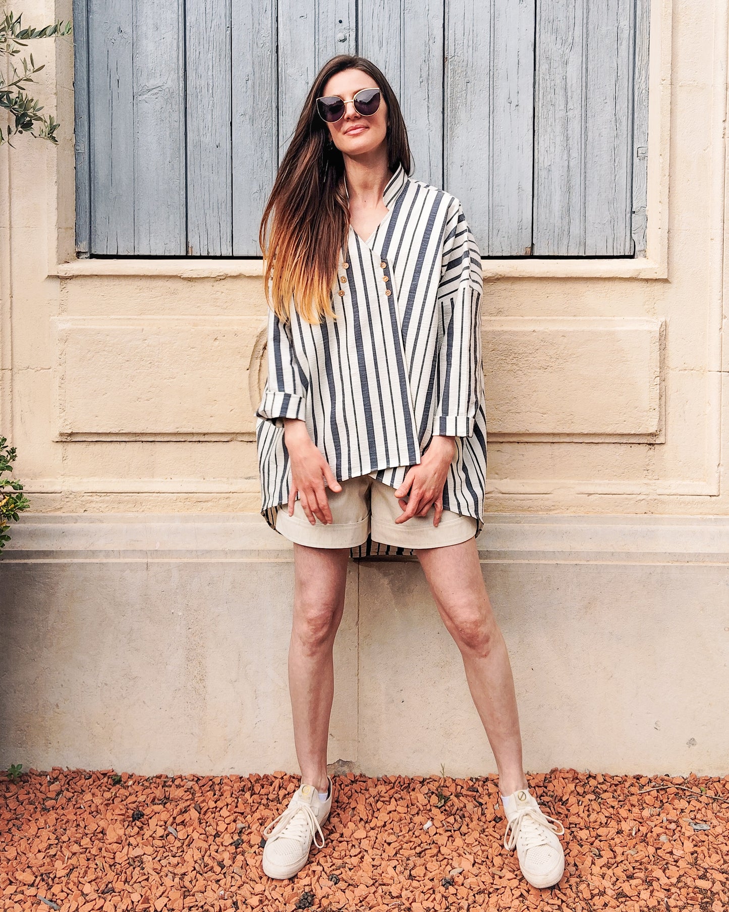 CHEMISE LISON à rayures oversize