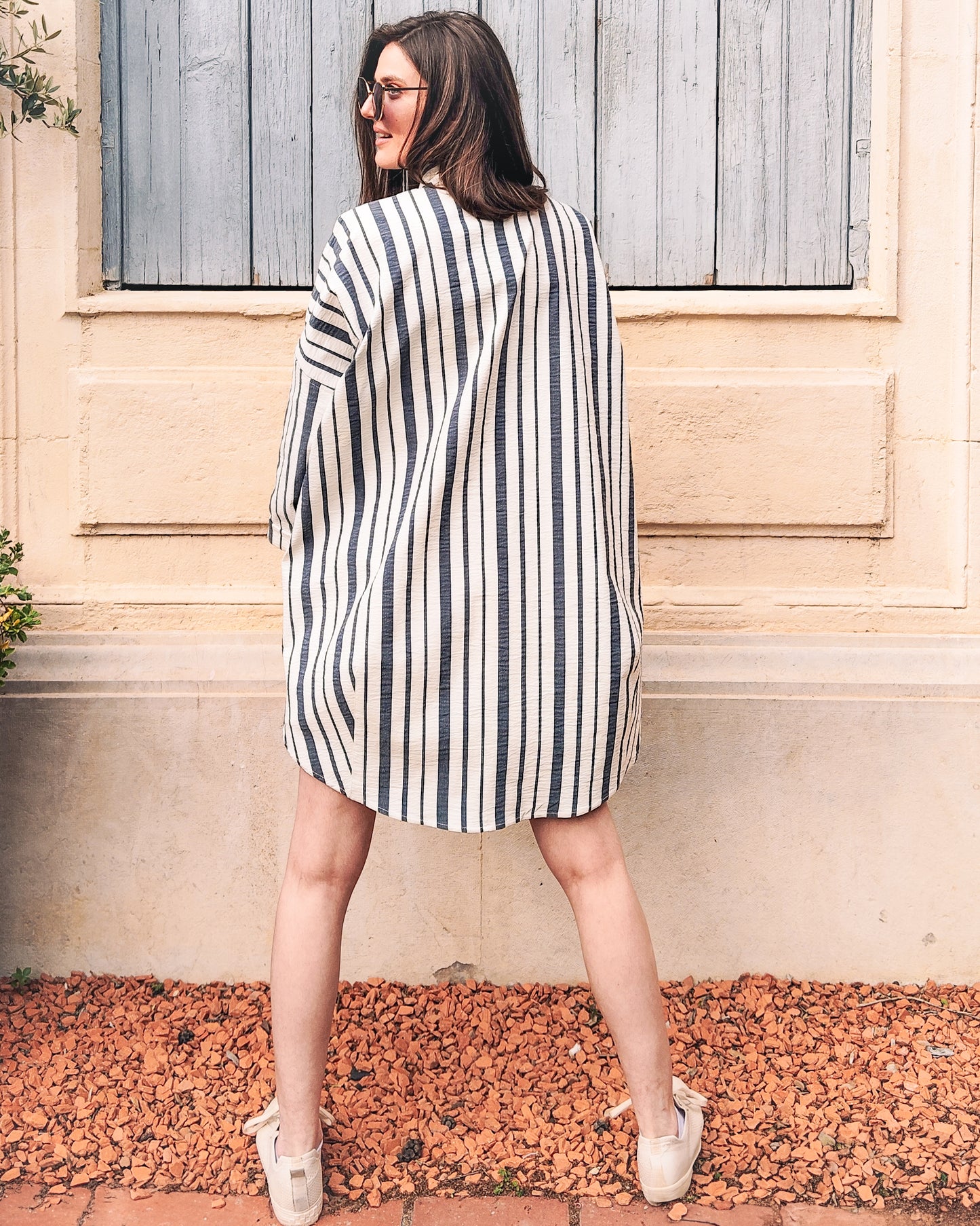 CHEMISE LISON à rayures oversize