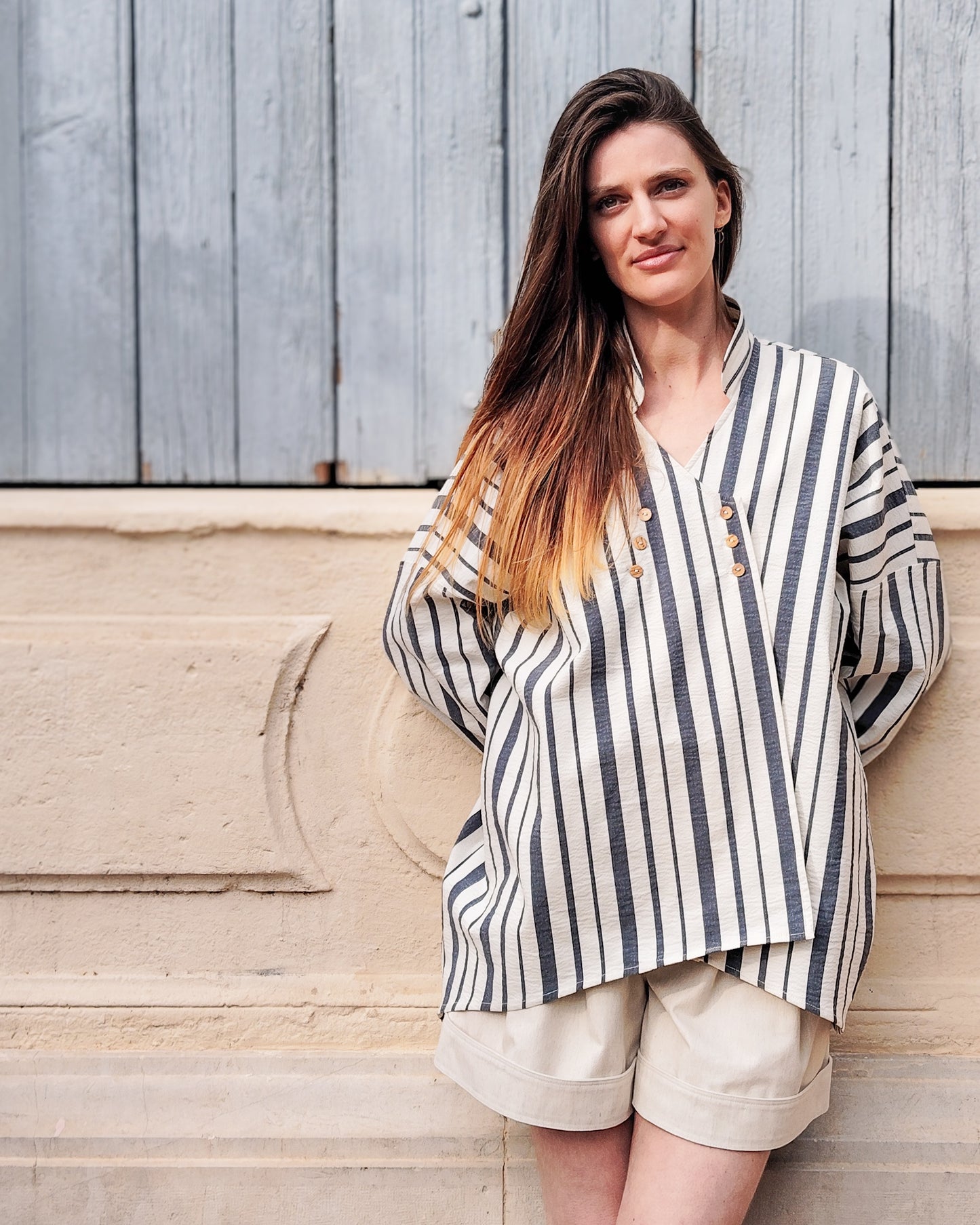 CHEMISE LISON à rayures oversize