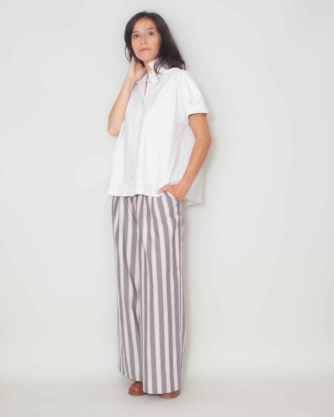 Chemise Olga Popeline Rayée