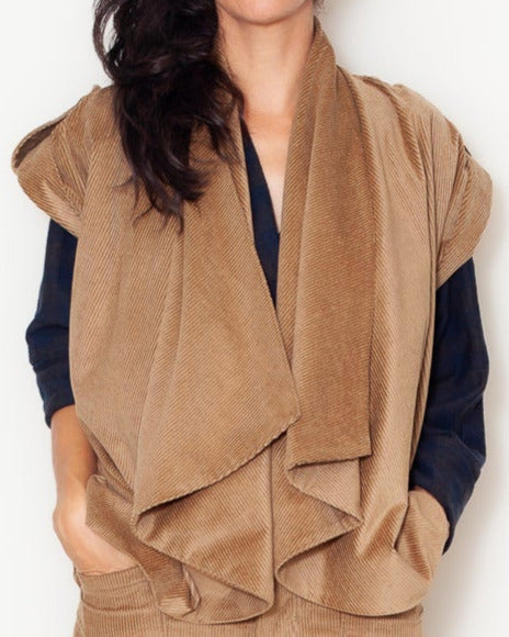 Veste Kimono 25 Velours Camel Bio