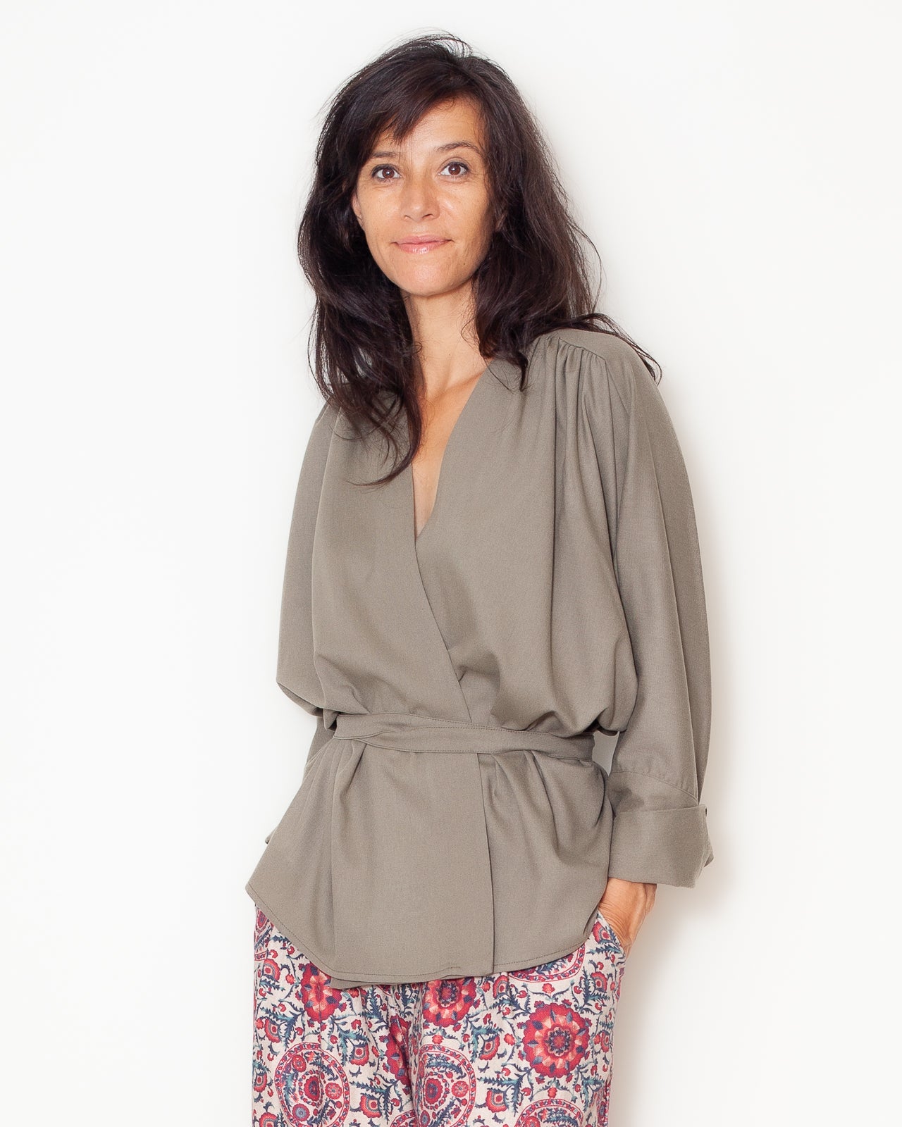 Veste Louison Laine Kaki