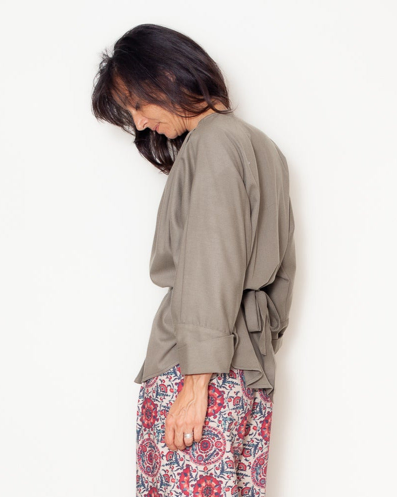 Veste Louison Laine Kaki