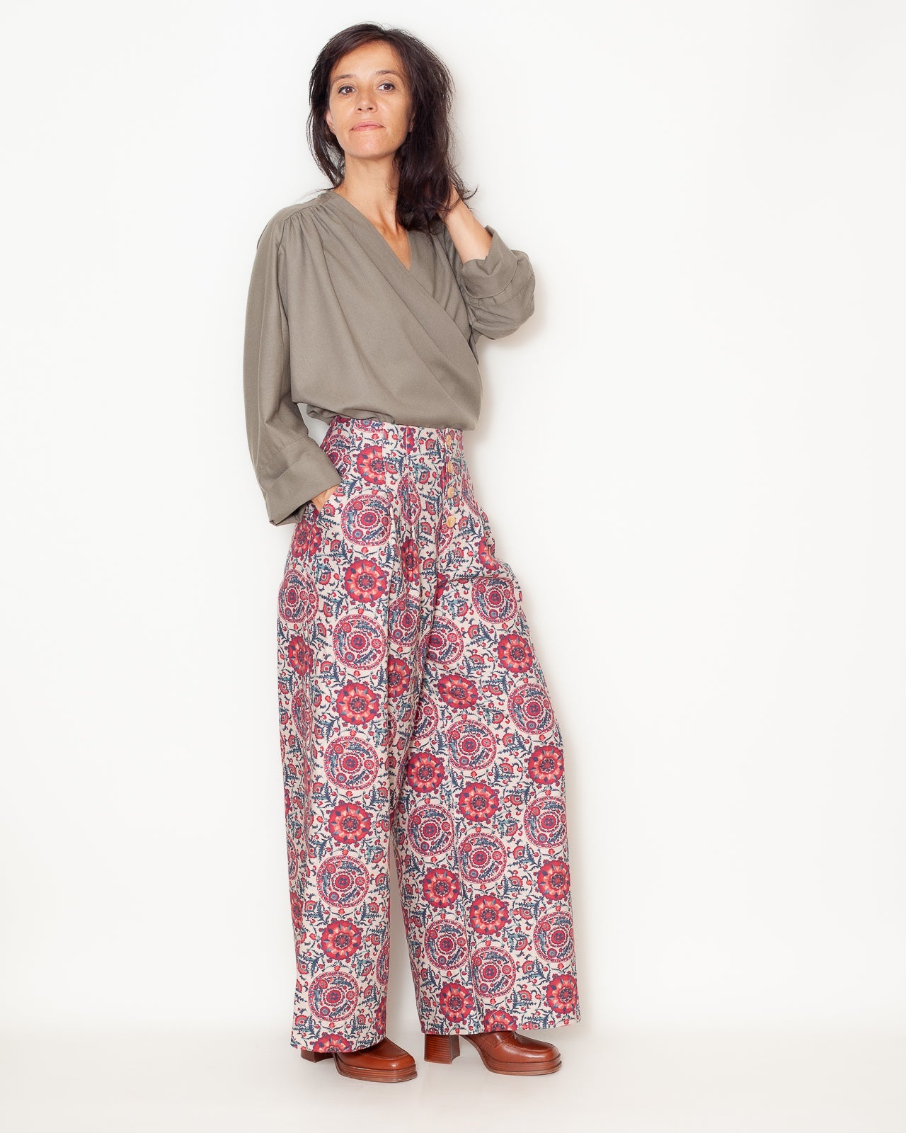 Veste Louison Laine Kaki