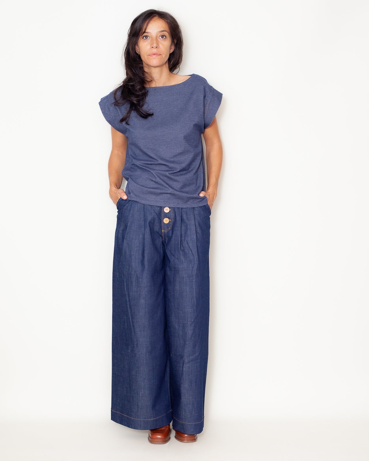 Tee-shirt Priscilla Effet Jeans Bio