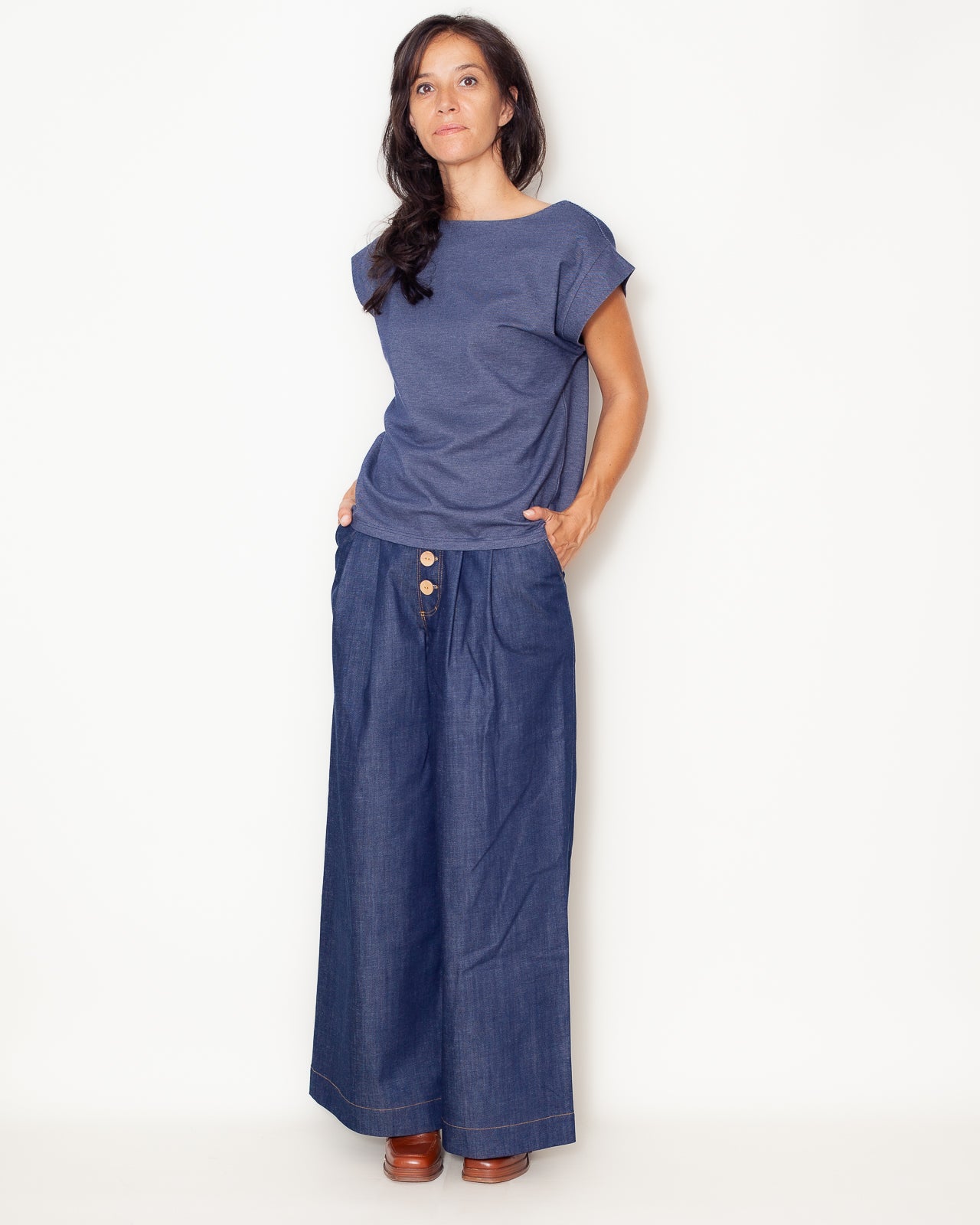 Tee-shirt Priscilla Effet Jeans Bio
