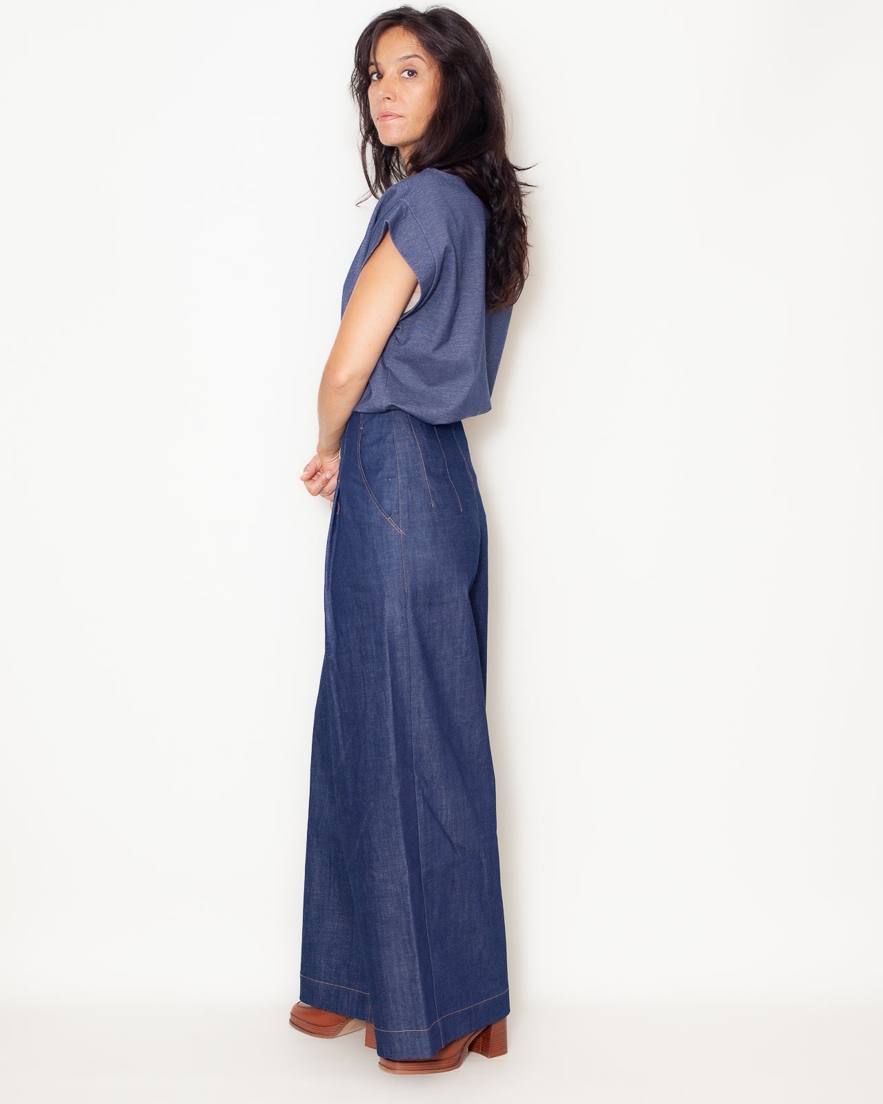 Tee-shirt Priscilla Effet Jeans Bio