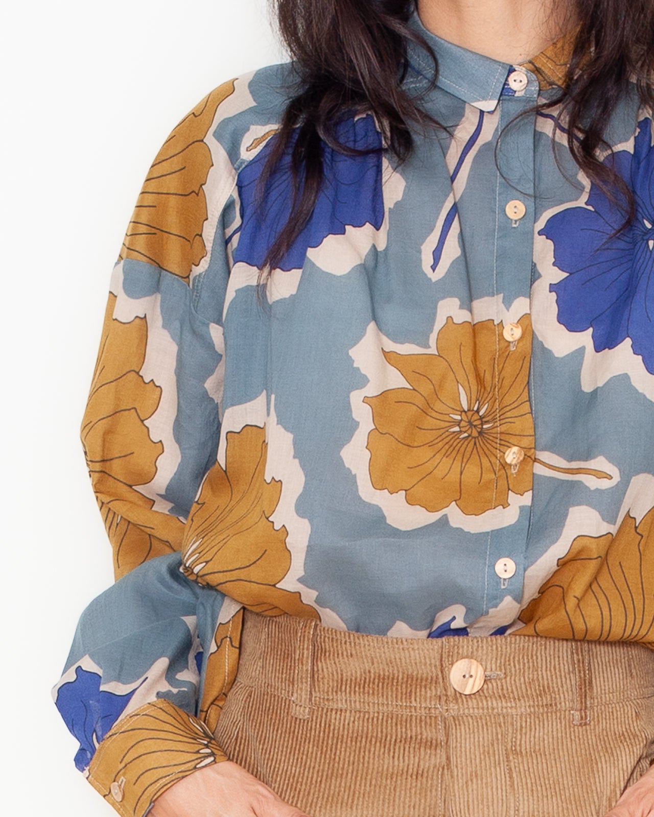 Chemise Marta retrobleue