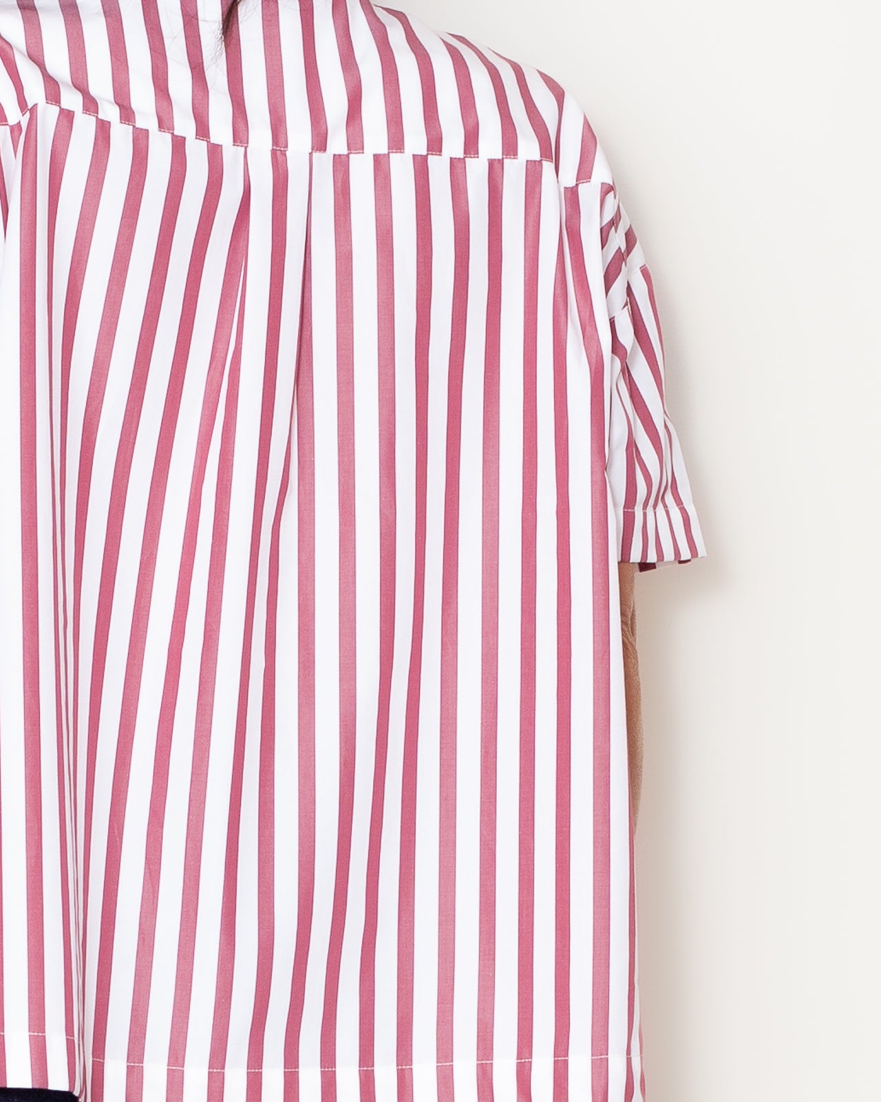 Chemise Olga Popeline Rayée rouge