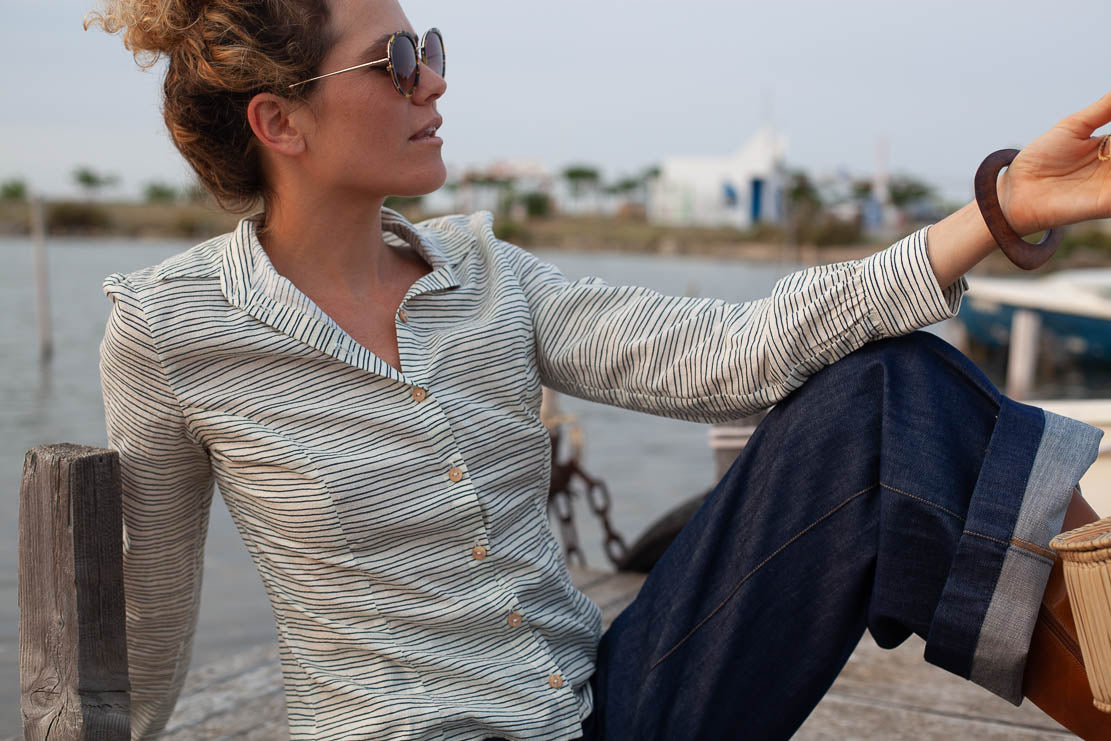 Chemise Emilie Crépon Rayé