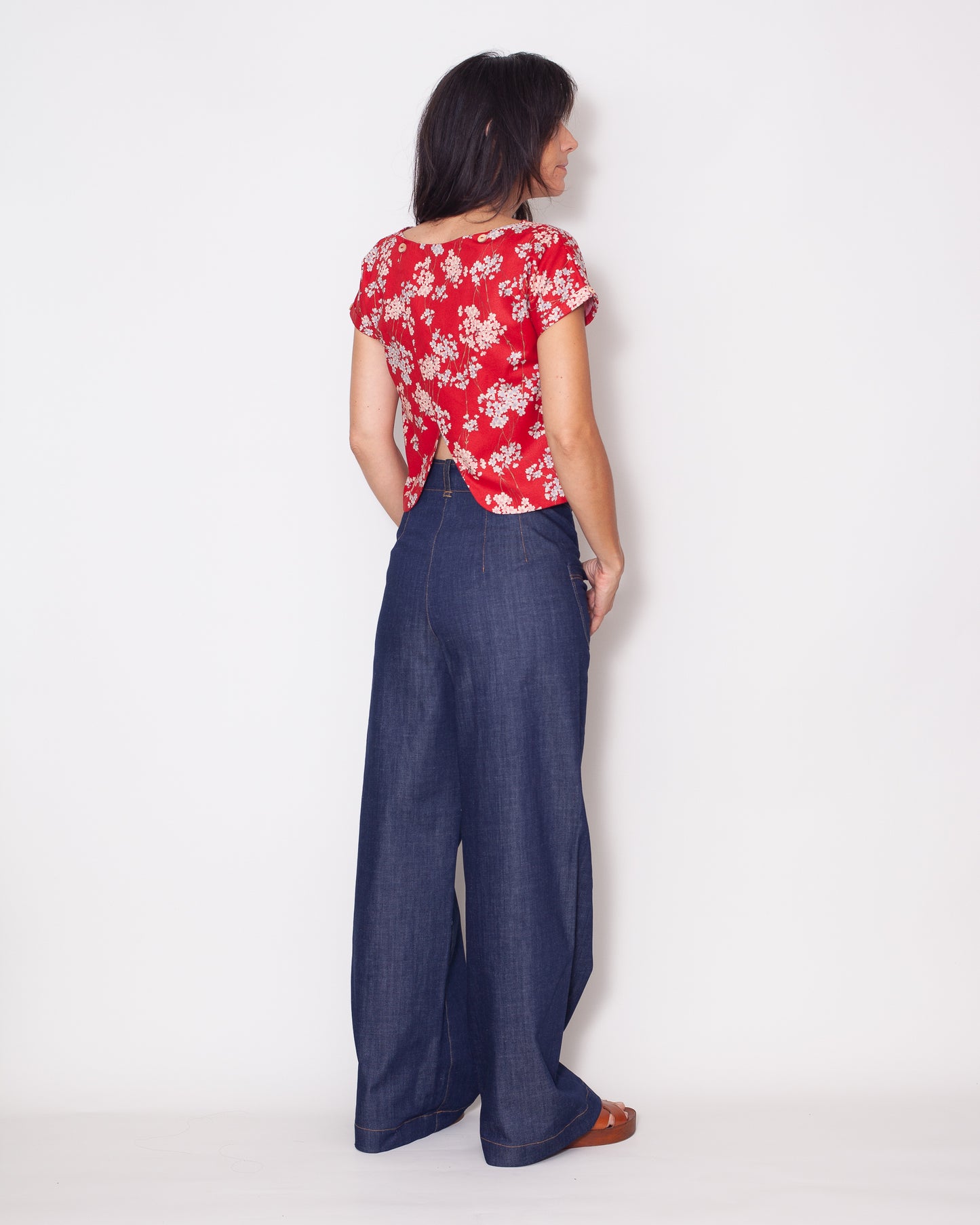 Top Leonie japonais Cerisier Rouge