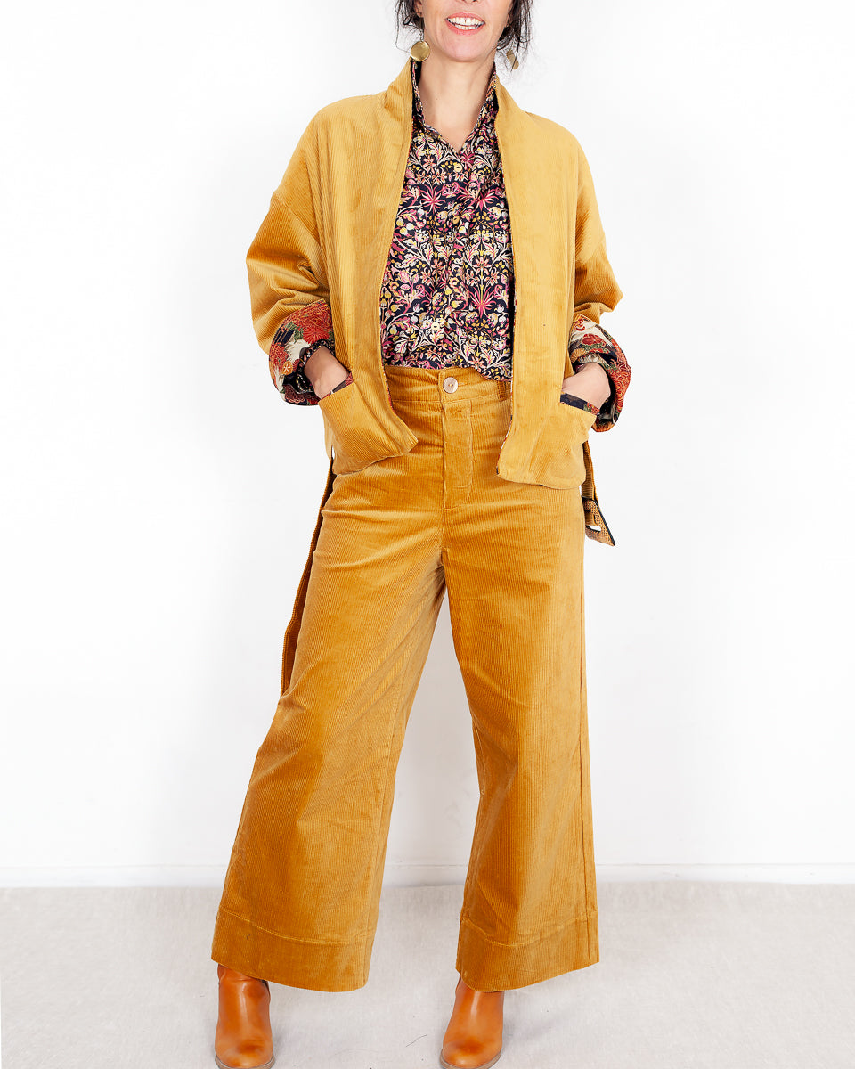 Pantalon Marinette BIO Velours "Doré"