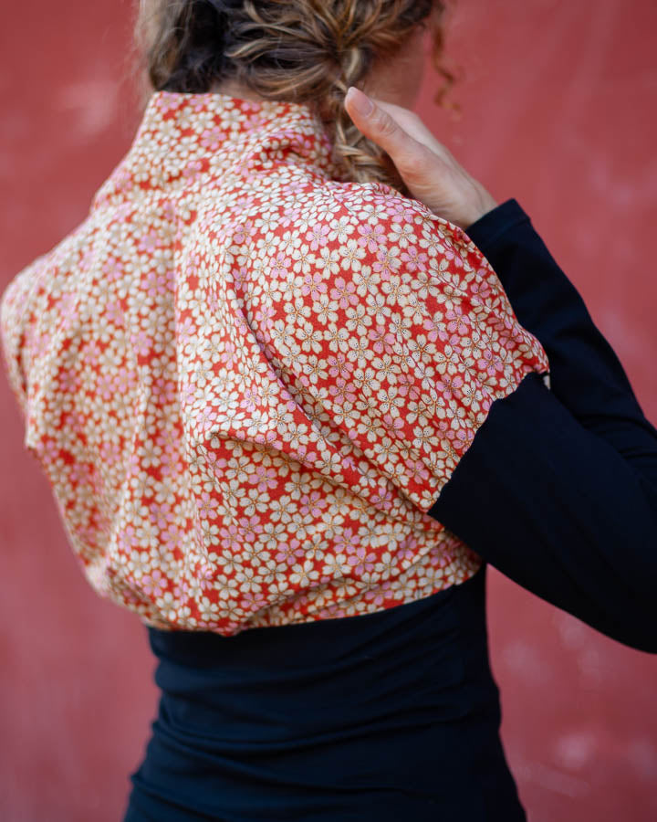 TOP KIMONO "fleurettes"