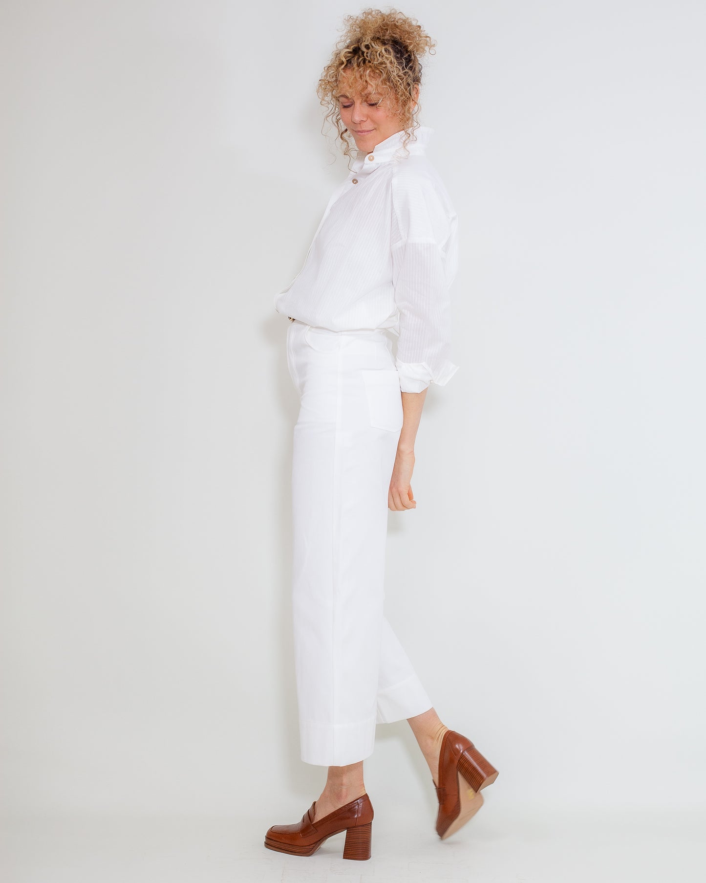 Pantalon Marinette Coton-UP Ivoire - DERNIERE CHANCE