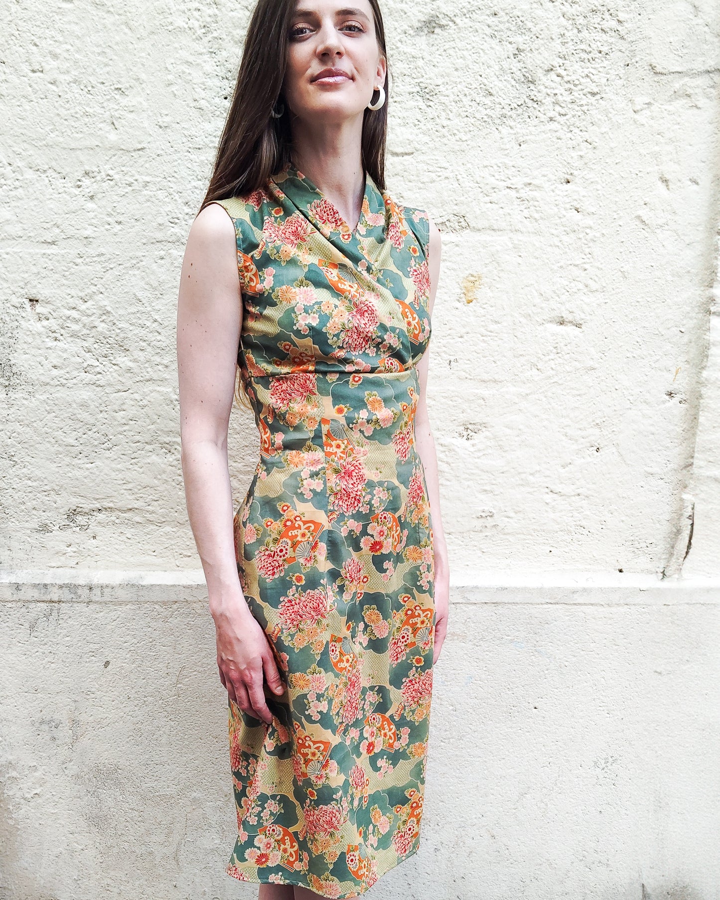 Robe Cloe Japon pivoine ciel