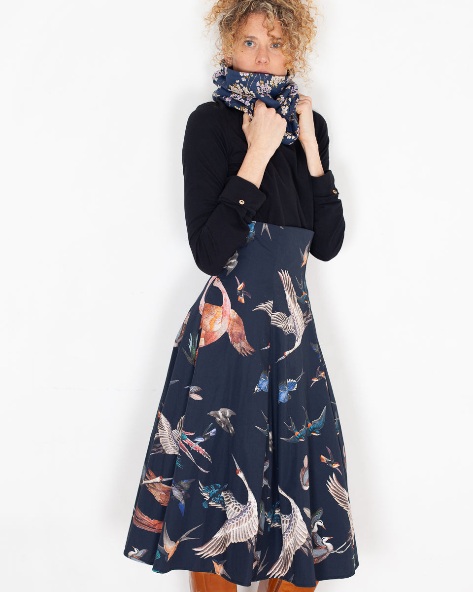 Col Japon cerisier bleu