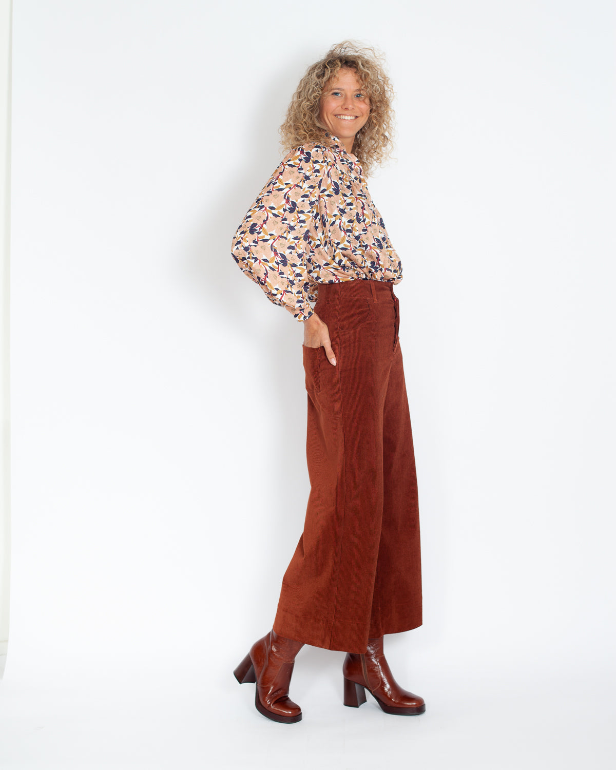 Pantalon Marinette BIO Velours Safran - PETIT DEFAUT -30%
