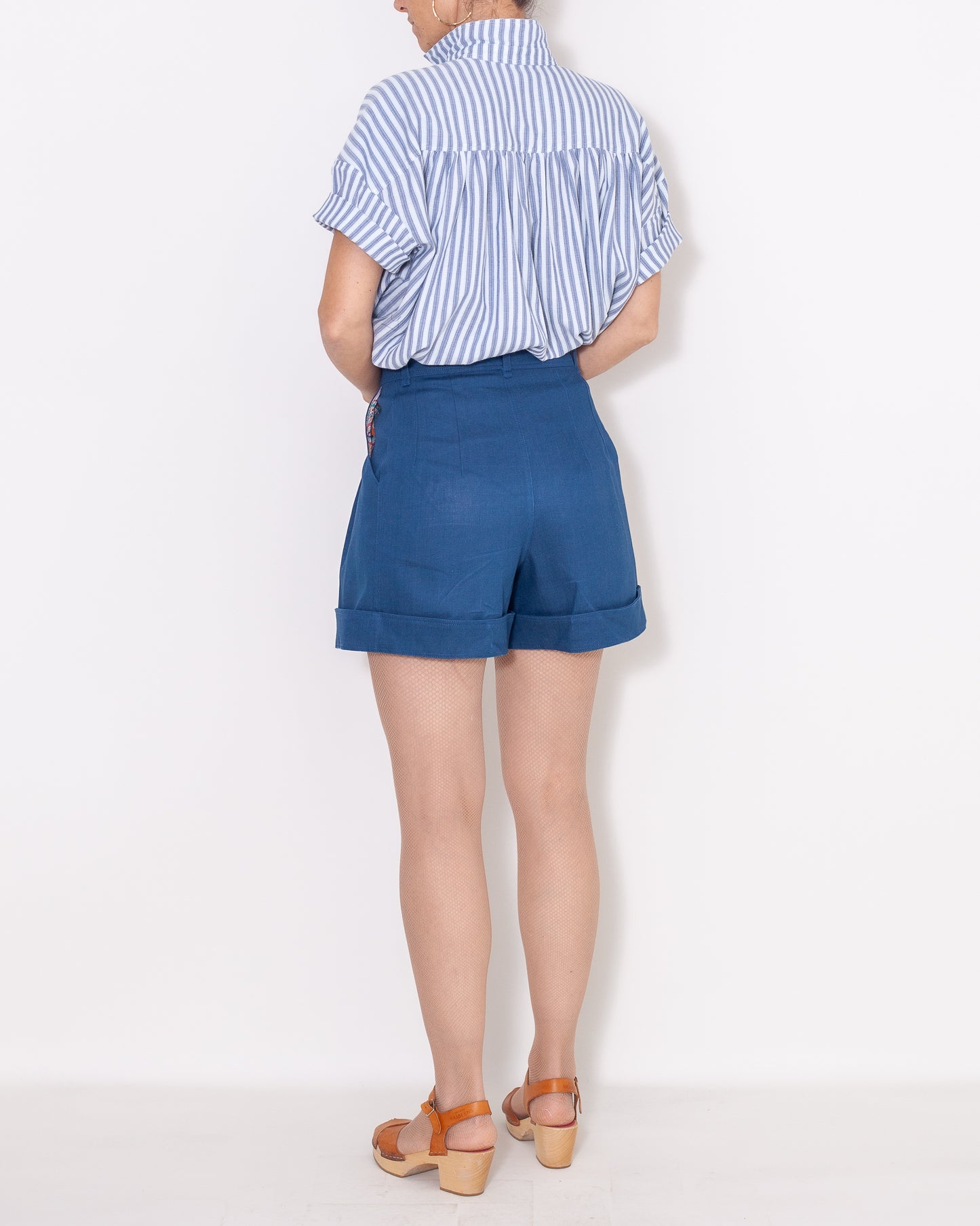 SHORT MANON Denim Turquoise UP