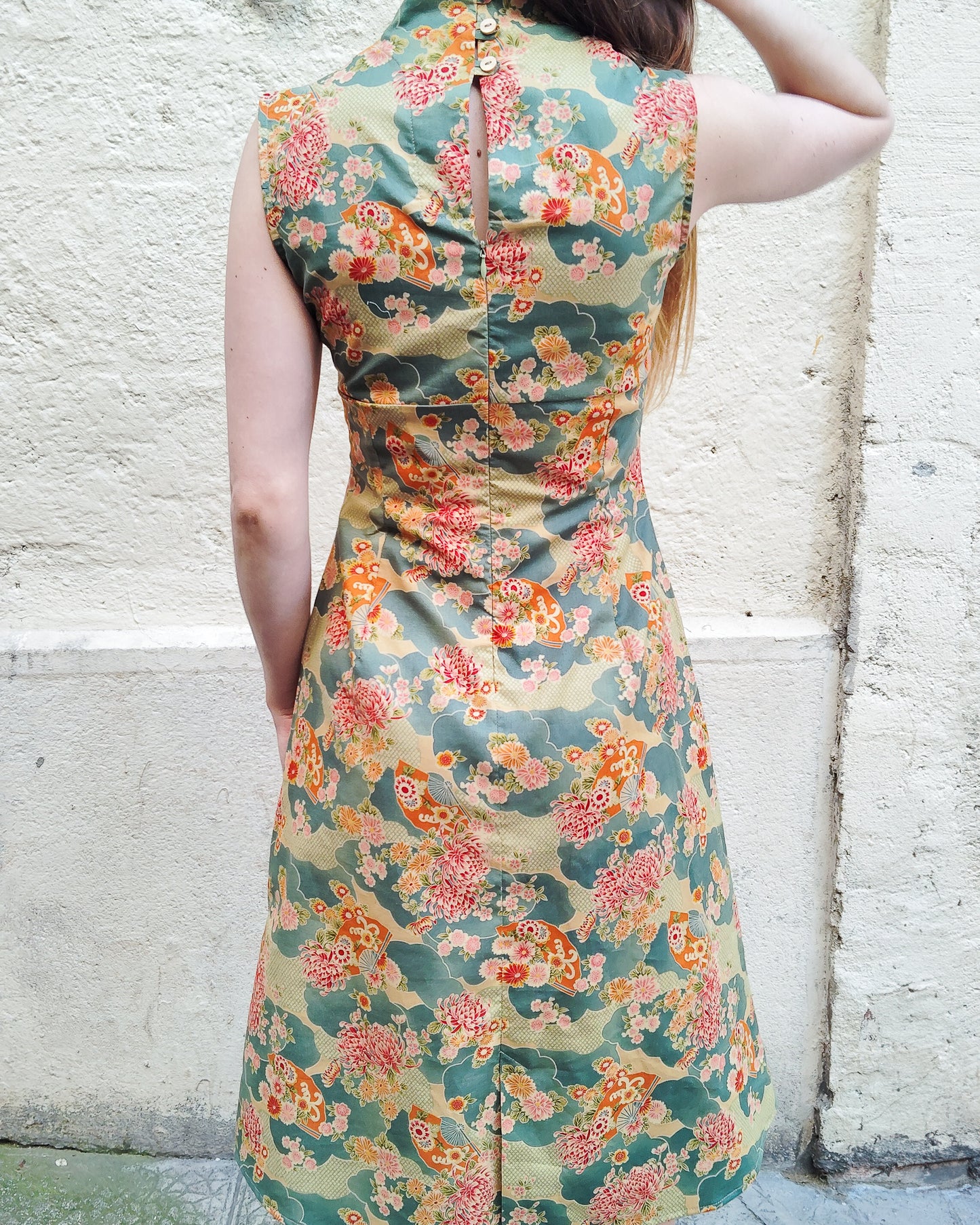 Robe Cloe Japon pivoine ciel