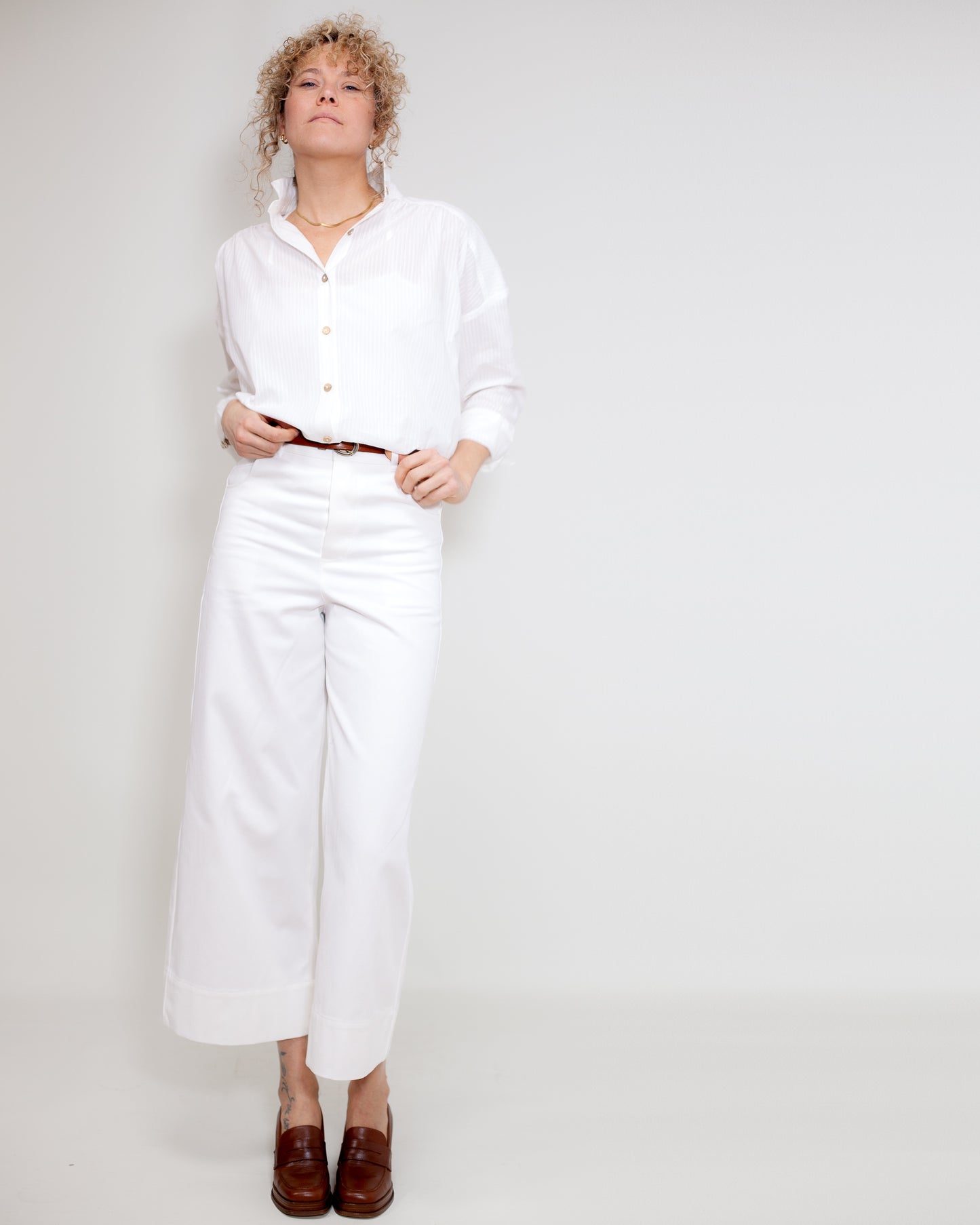 Pantalon Marinette Coton-UP Ivoire - DERNIERE CHANCE