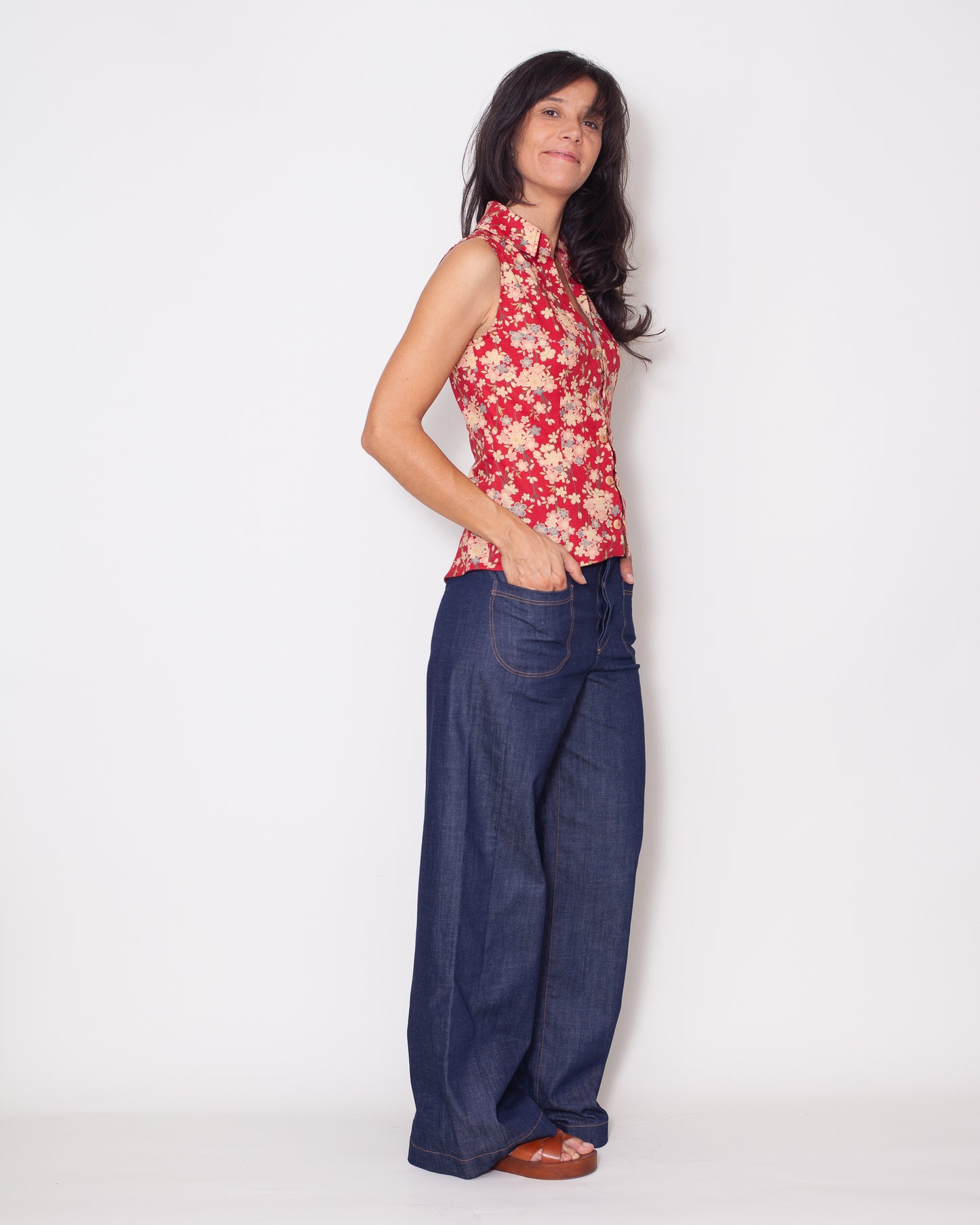 chemise Emilie été Pruniers rouges