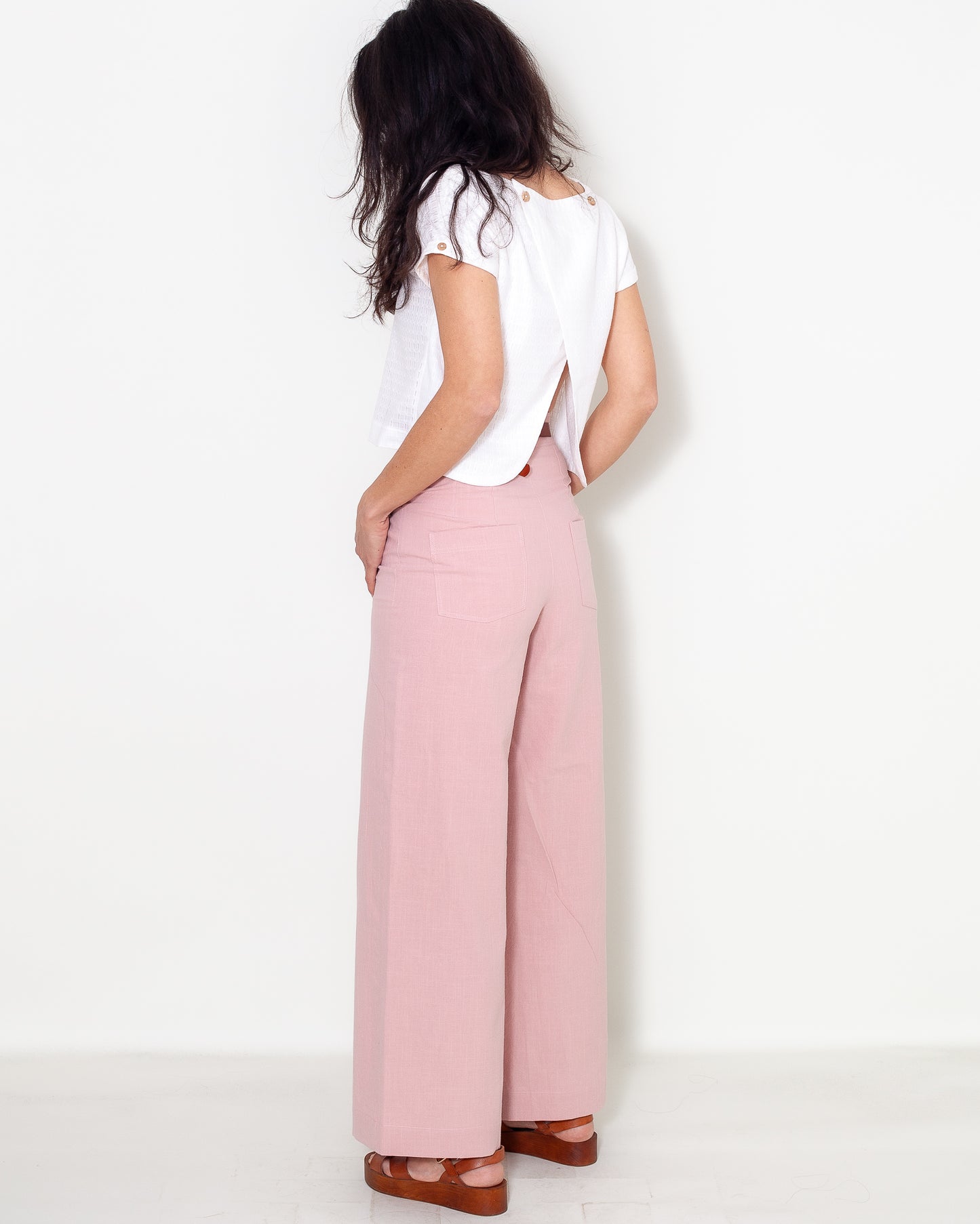 Pantalon Marinette long BIO Rose poudré