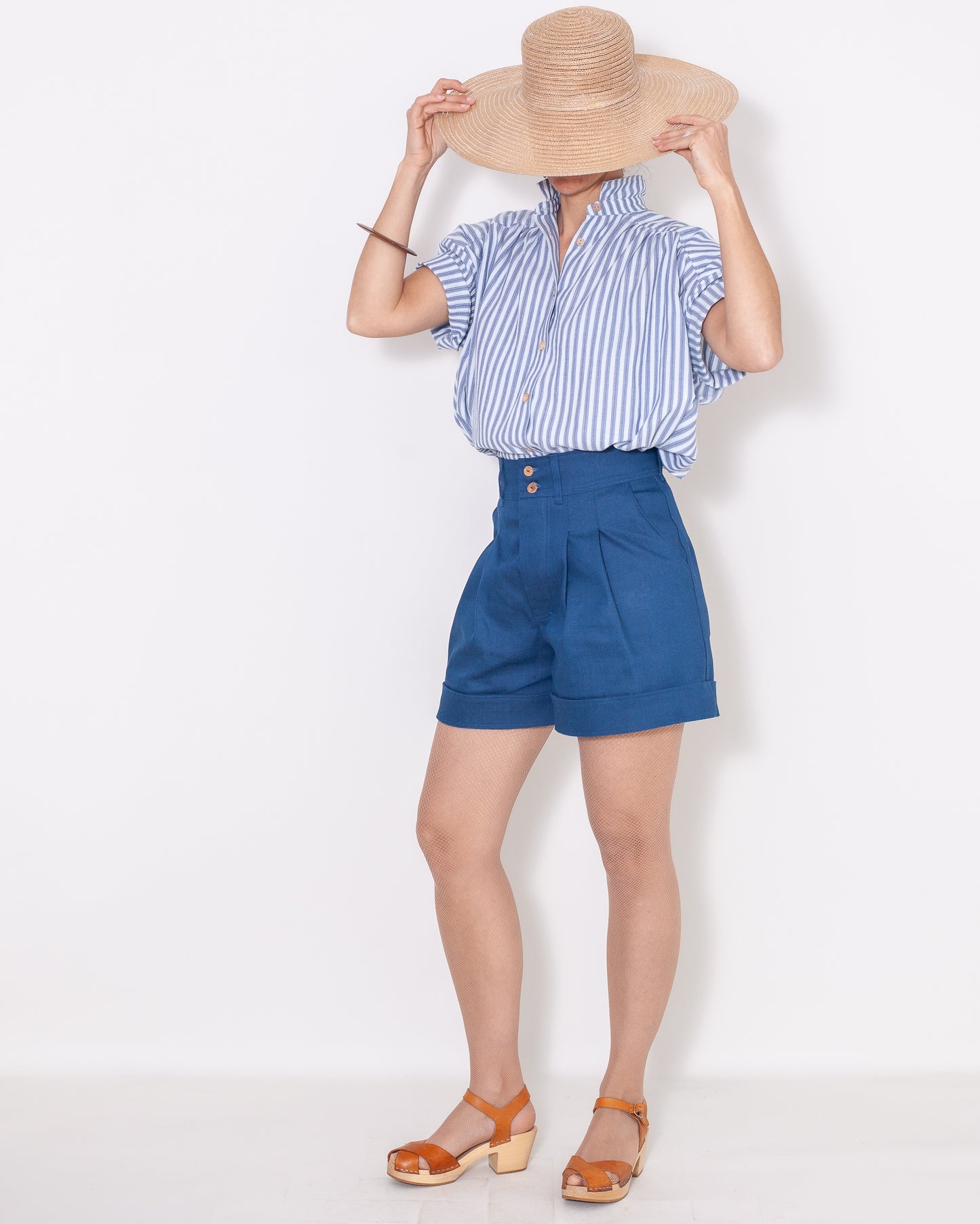 SHORT MANON Denim Turquoise UP