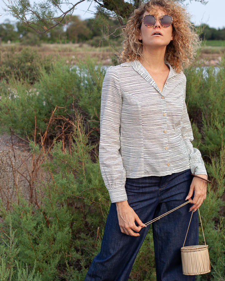 Chemise Emilie Crépon Rayé