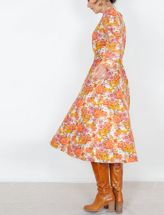 DERNIERE CHANCE - Robe Désirée Flanelle "Folk" - PRIX ROND