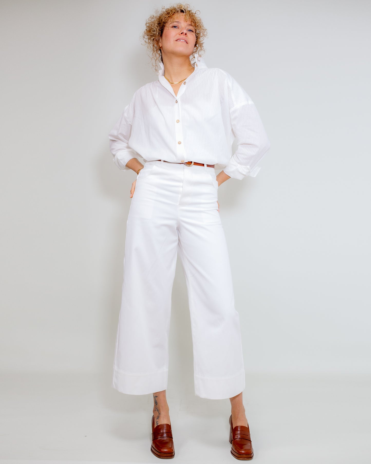 Pantalon Marinette Coton-UP Ivoire - DERNIERE CHANCE