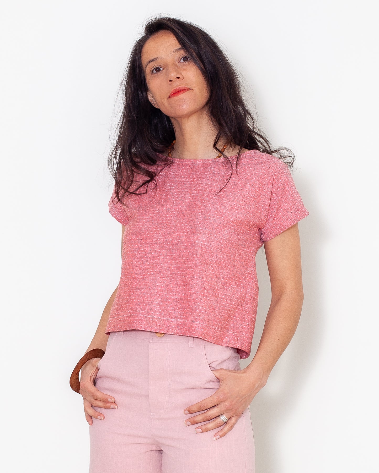 Top Leonie UP plumetis