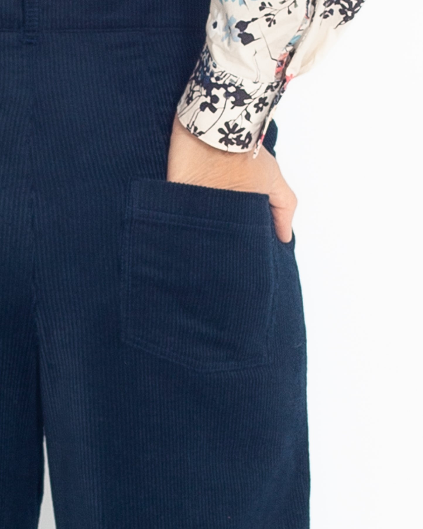 Pantalon Marinette BIO Velours Marine - PETIT DEFAUT -30%