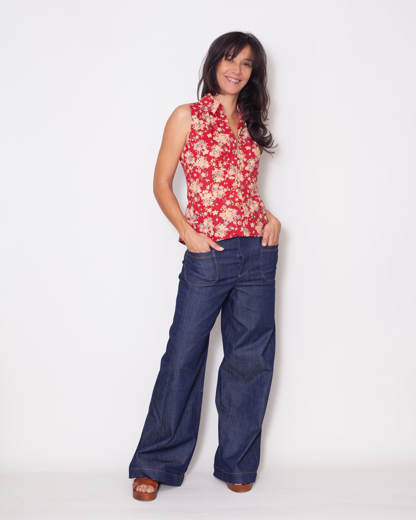 chemise Emilie été Pruniers rouges