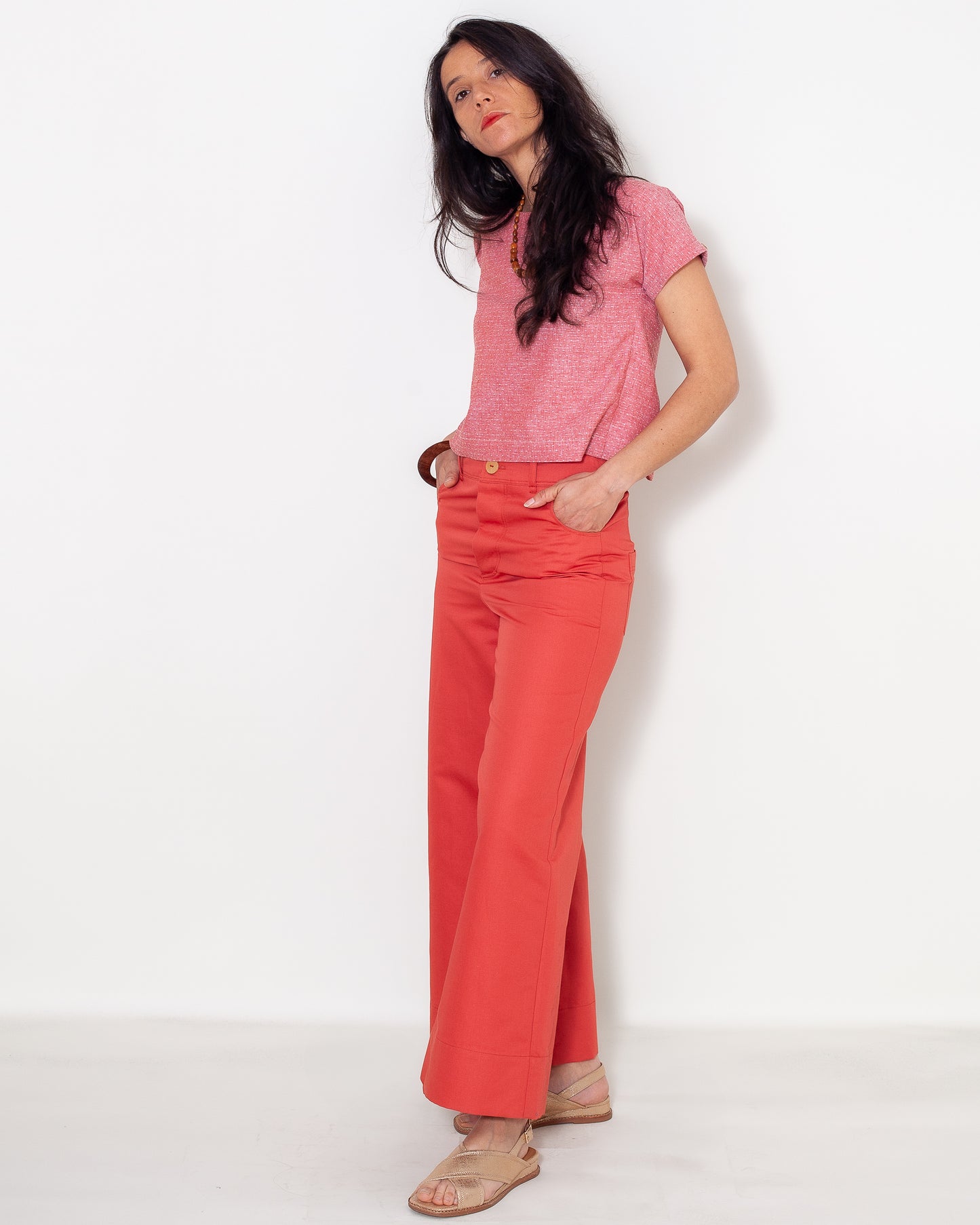 Pantalon Marinette Coton-UP Corail