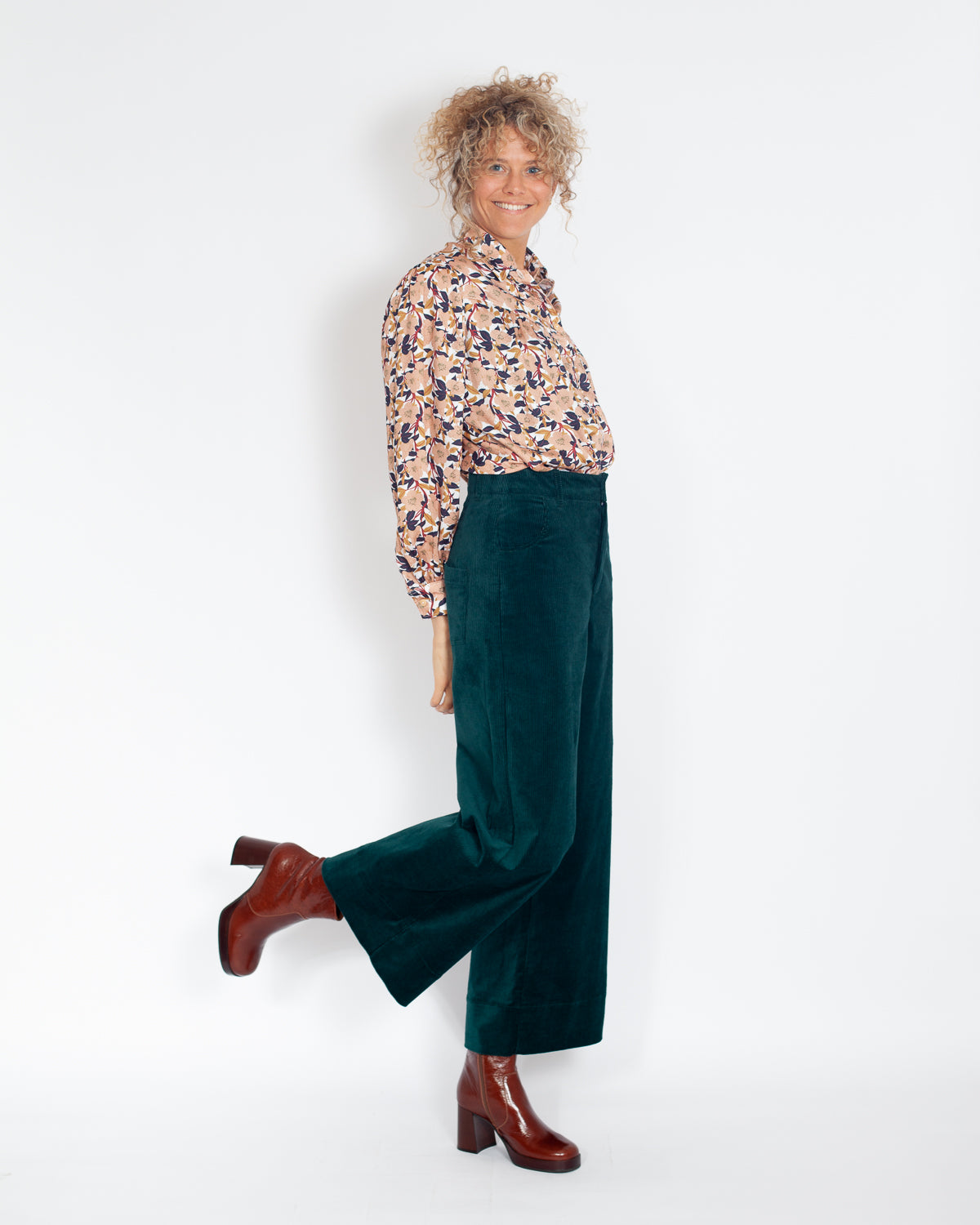 Pantalon Marinette coton BIO Velours Canard - PETIT DEFAUT -30%