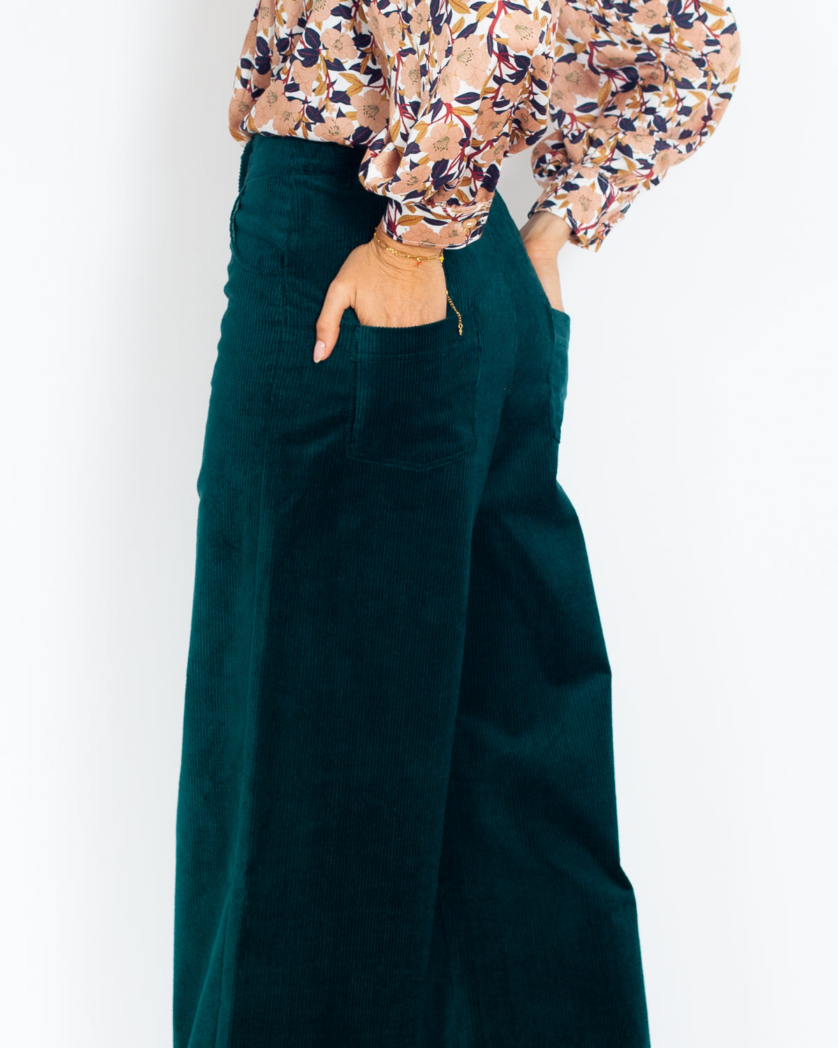 Pantalon Marinette coton BIO Velours Canard - PETIT DEFAUT -30%