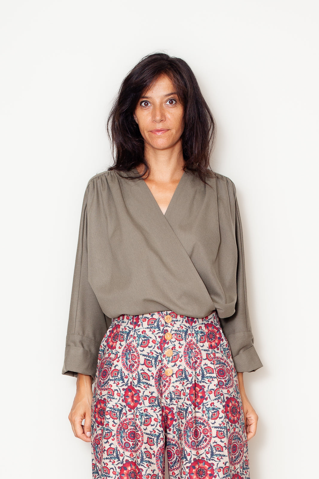 Veste Louison Laine Kaki