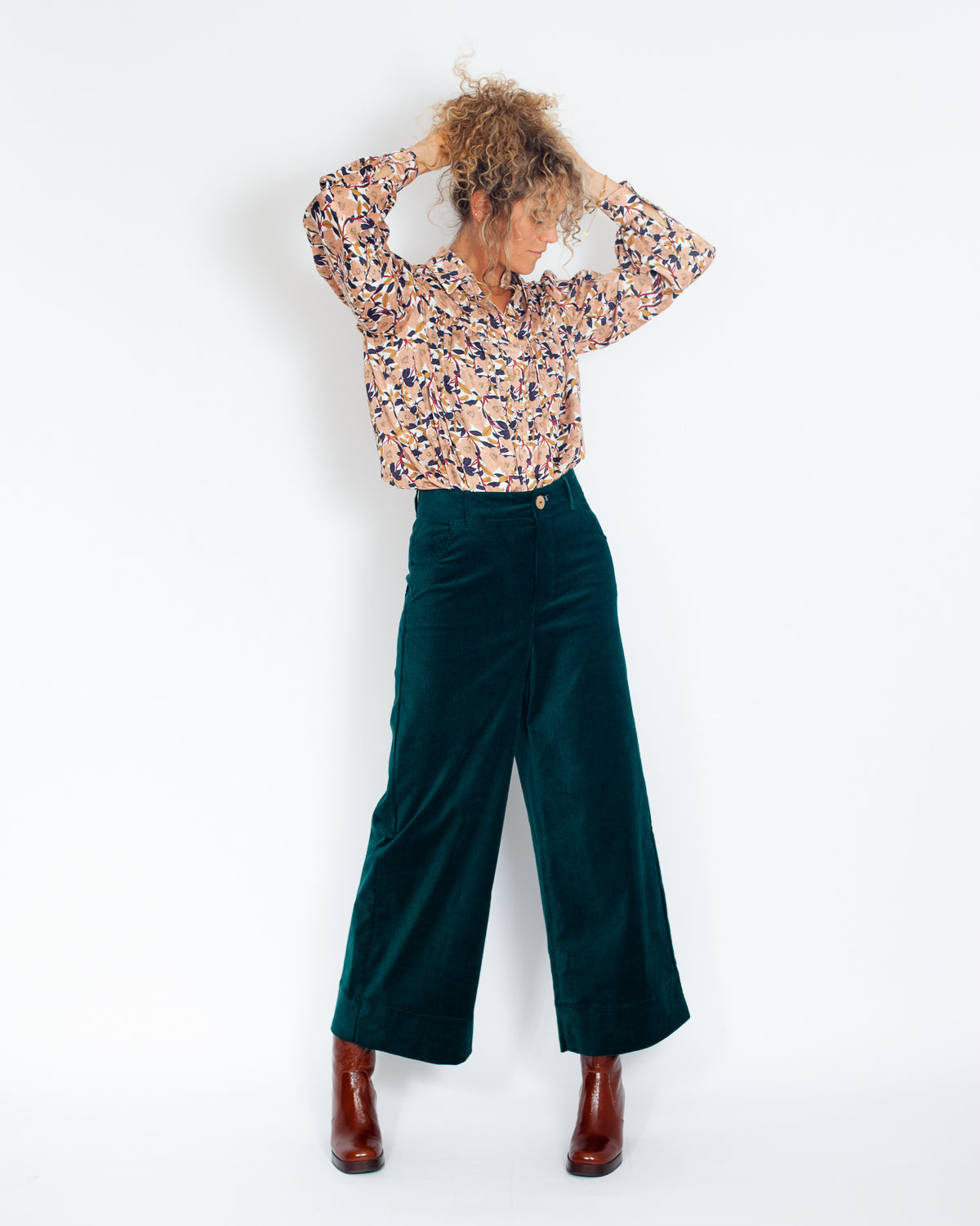 Pantalon Marinette coton BIO Velours Canard - PETIT DEFAUT -30%