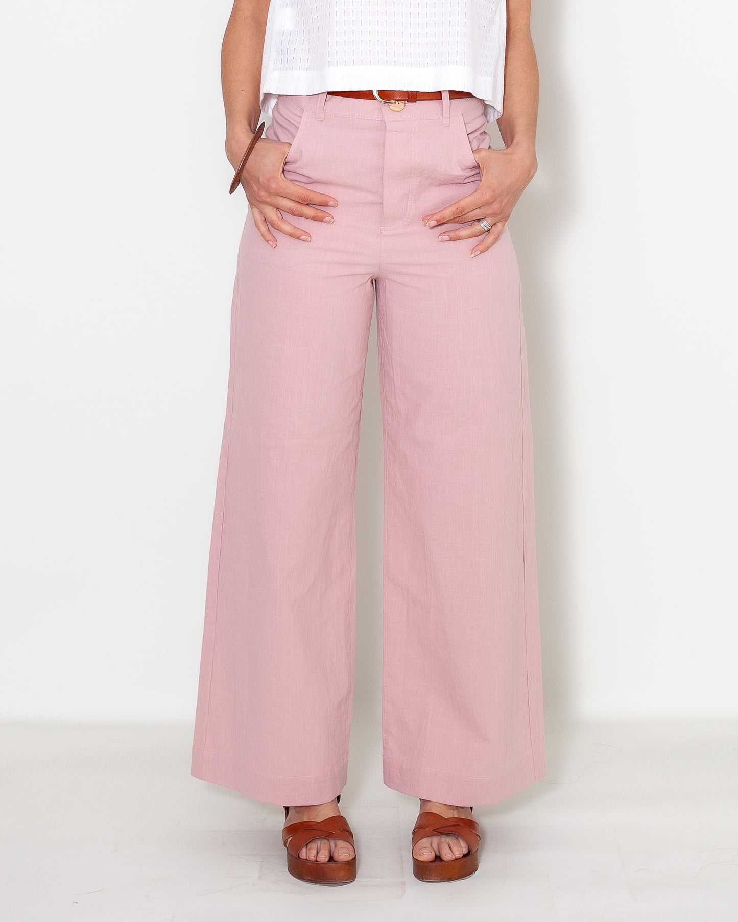 Pantalon Marinette long BIO Rose poudré