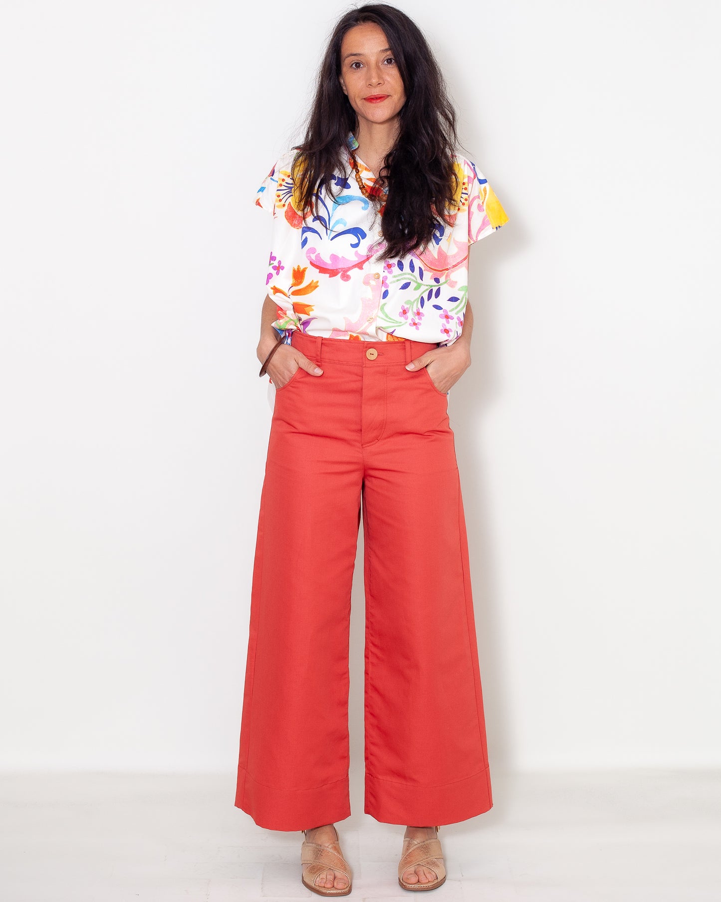Pantalon Marinette Coton-UP Corail