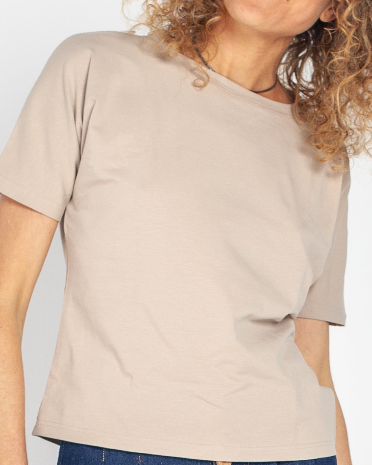 ICONIQUE - Tee-shirt Louise bio gots BEIGE