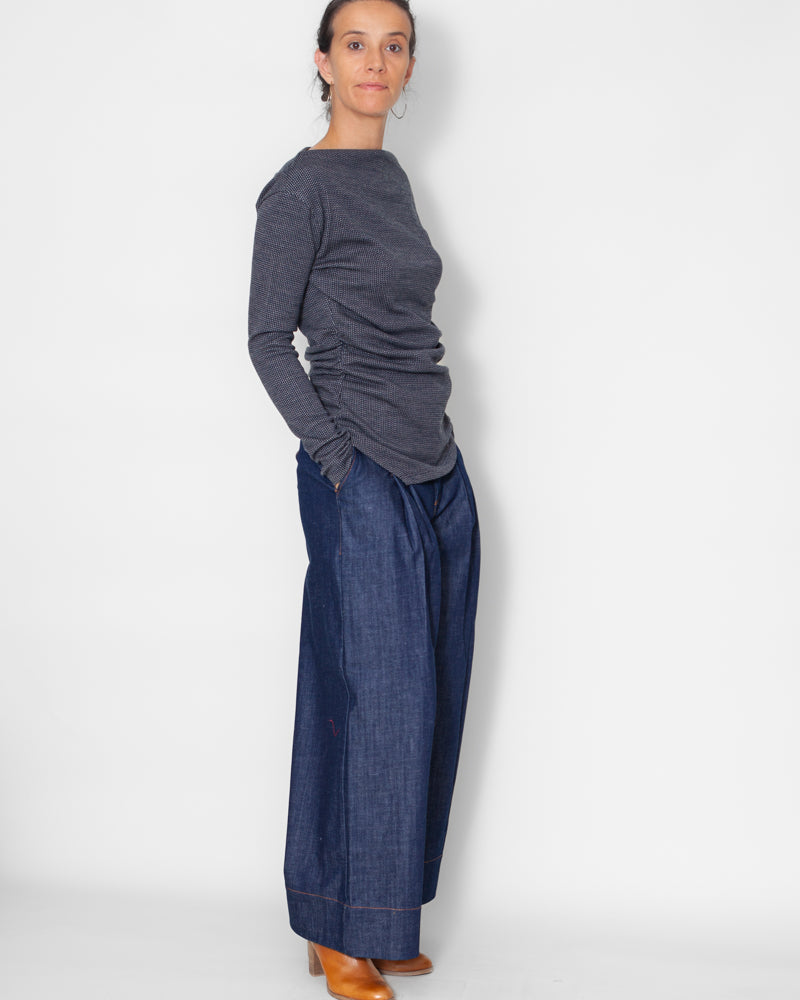 Sweat Emma Jacquard bleu