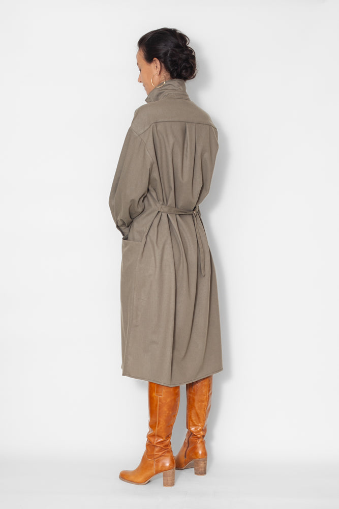 Robe Marie-Anne Laine Kaki